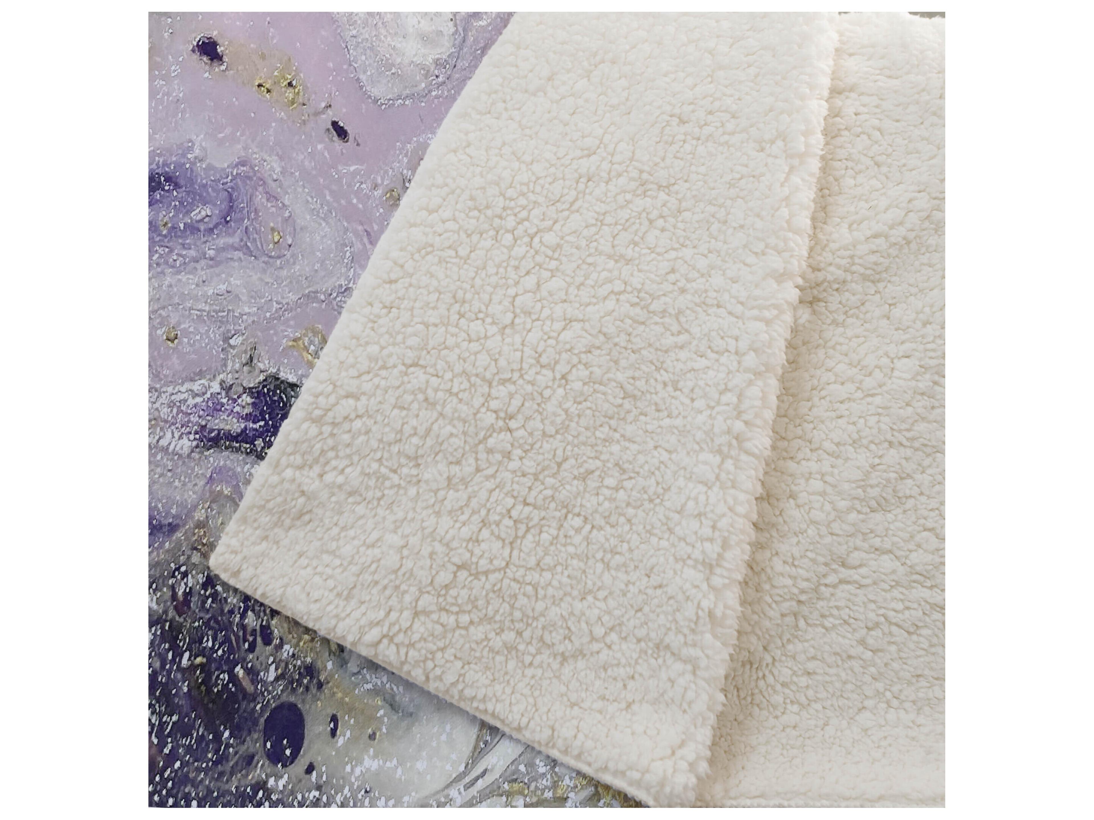 Dalyn Sherpa Purple Polyester Throw