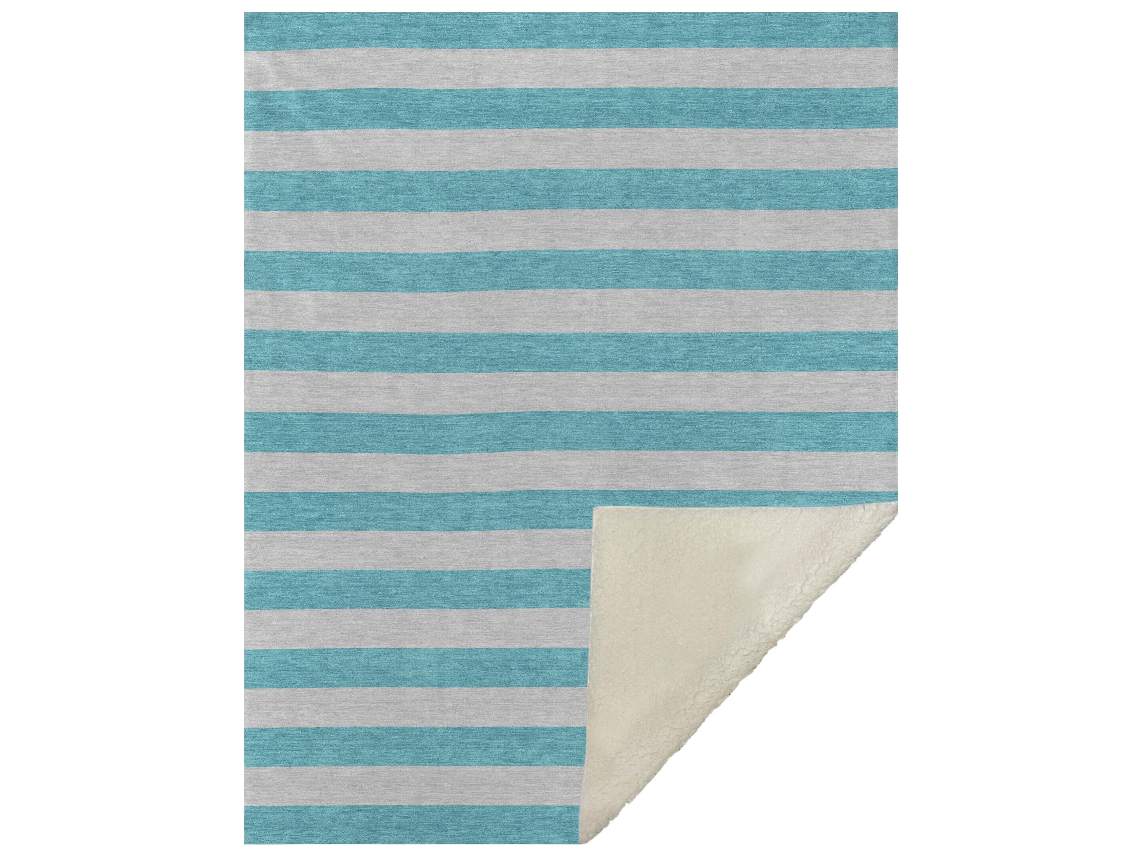 Dalyn Sherpa Teal Polyester Throw