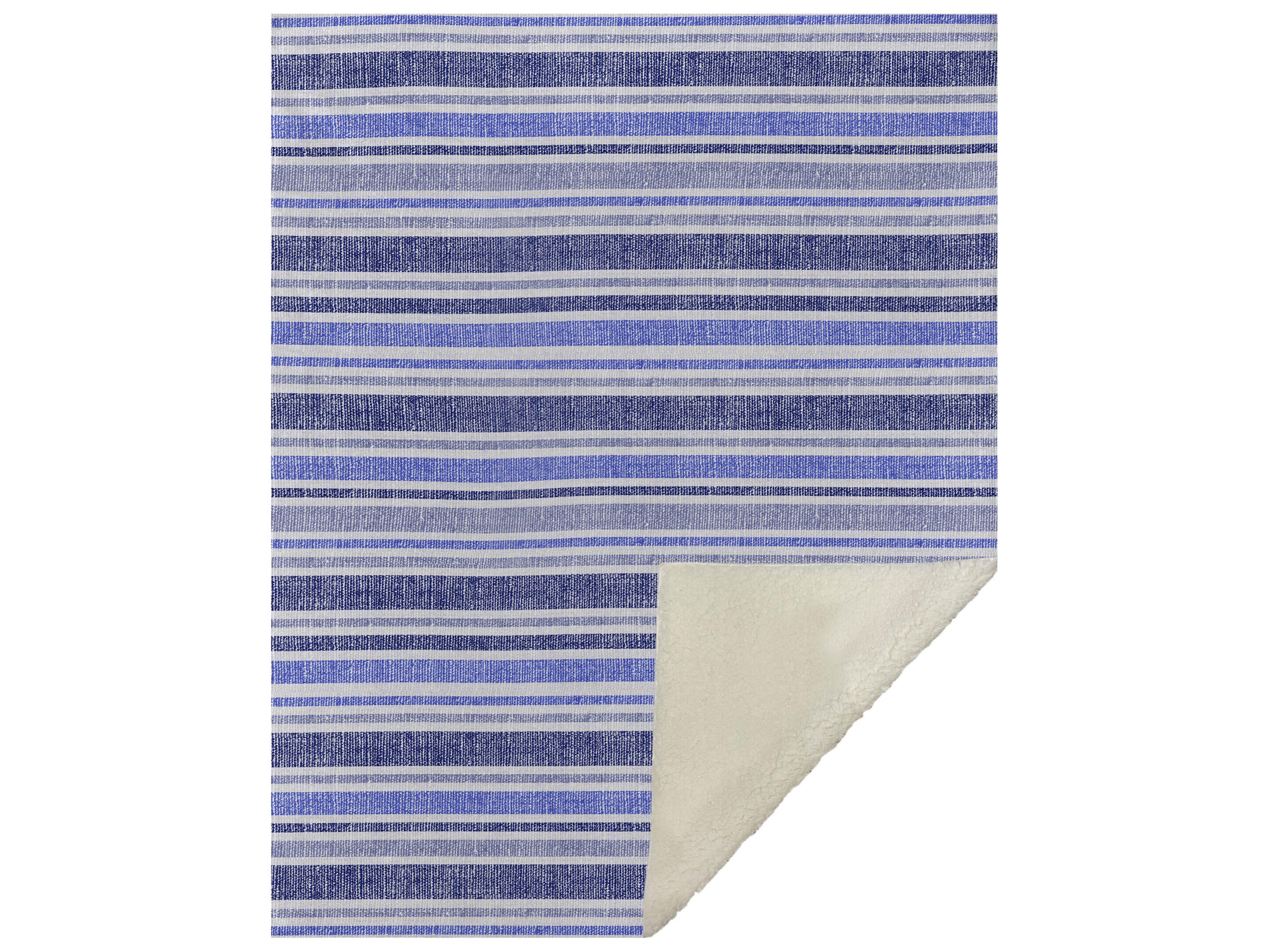 Dalyn Sherpa Blue Polyester Throw