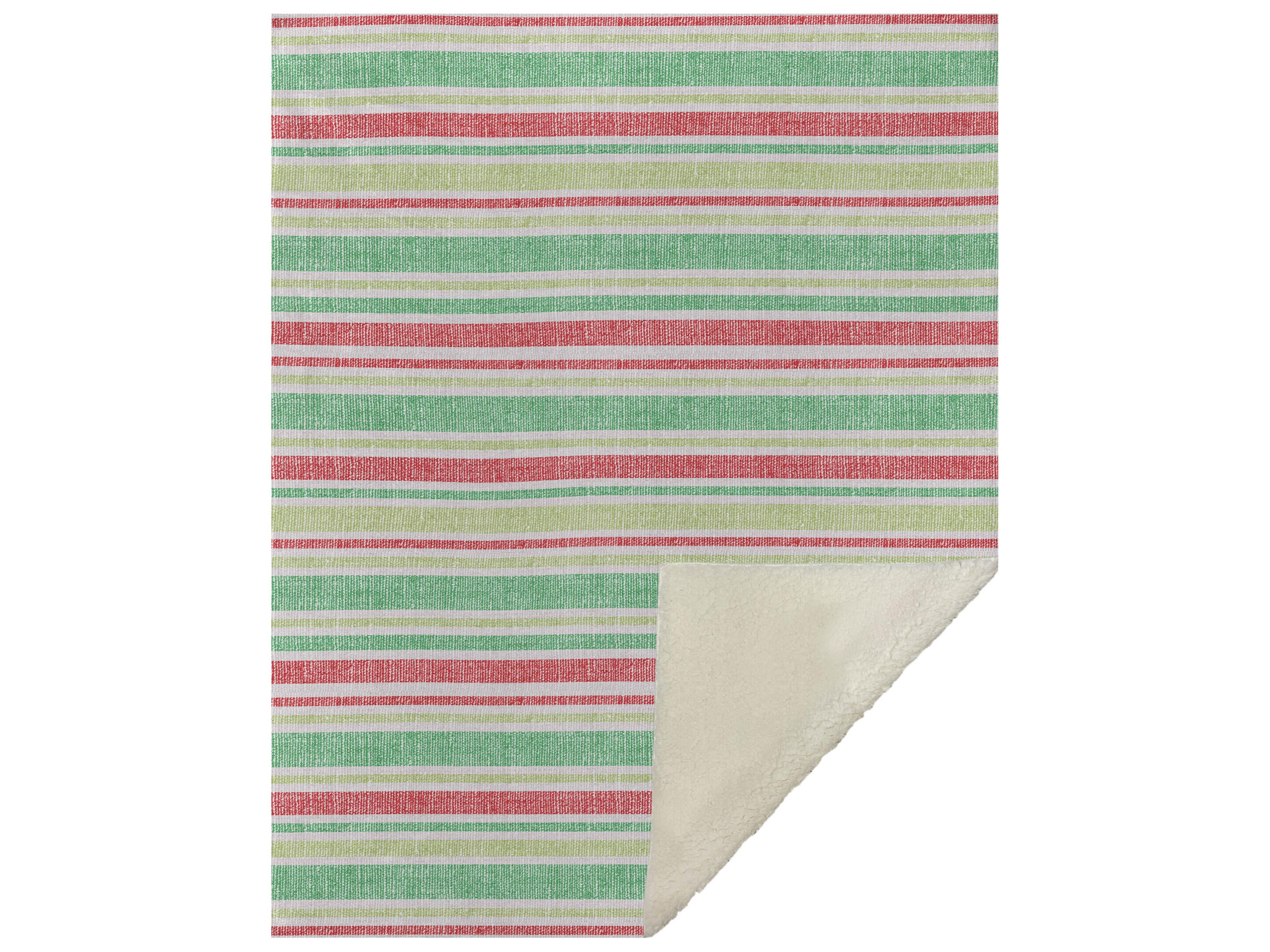 Sherpa Green Polyester Throw