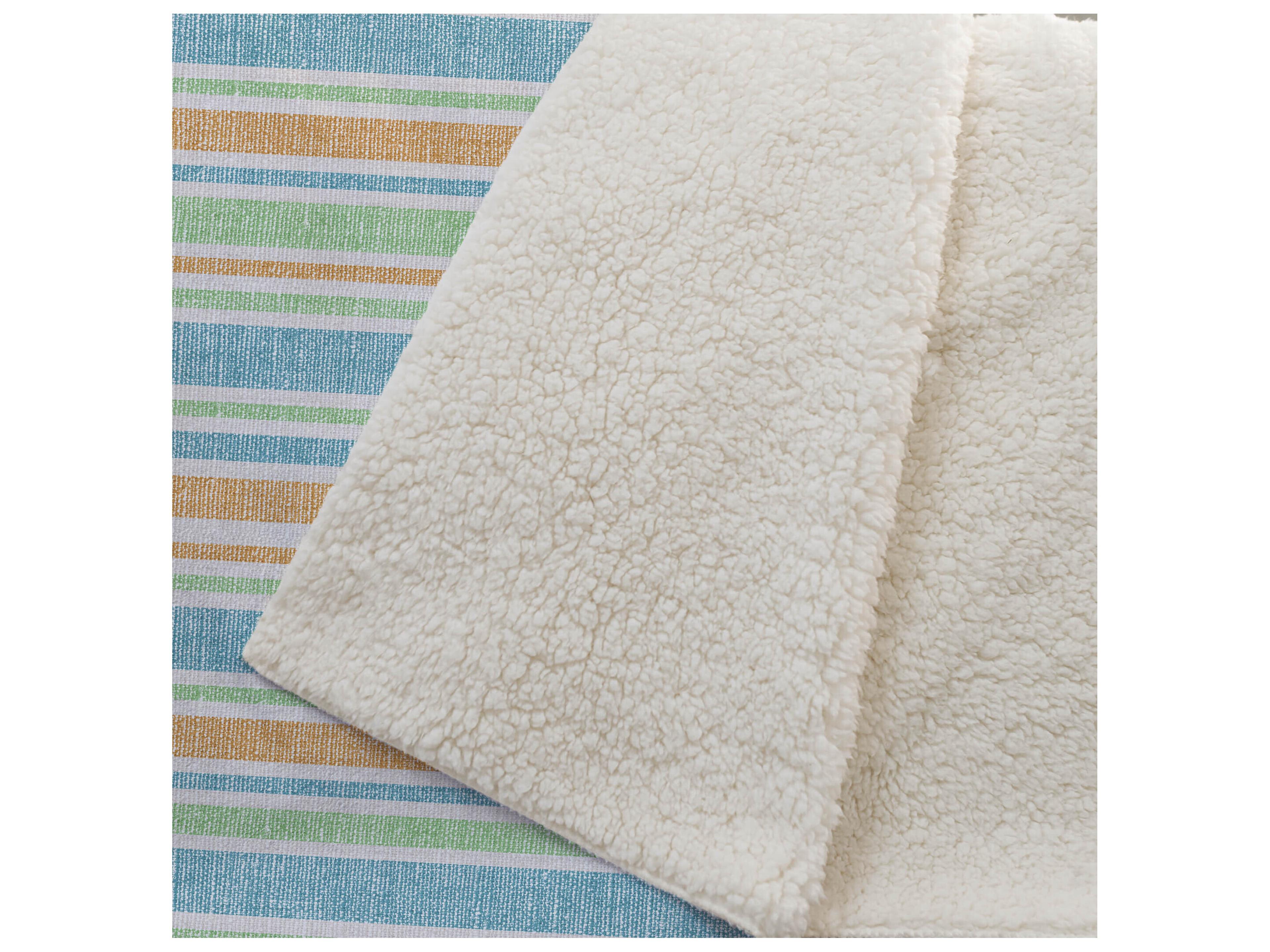 Dalyn Sherpa Teal Polyester Throw