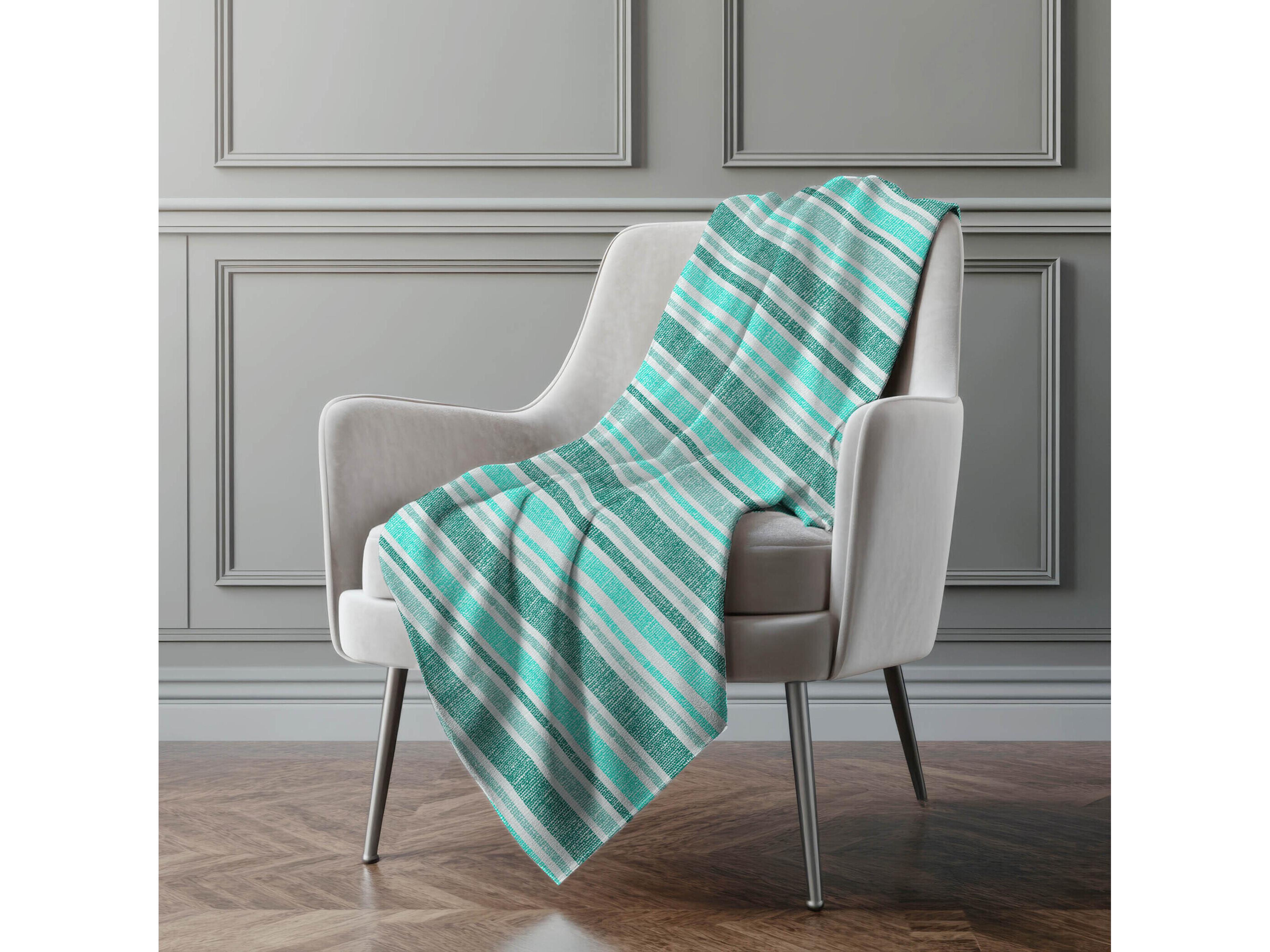 Dalyn Sherpa Teal Polyester Throw