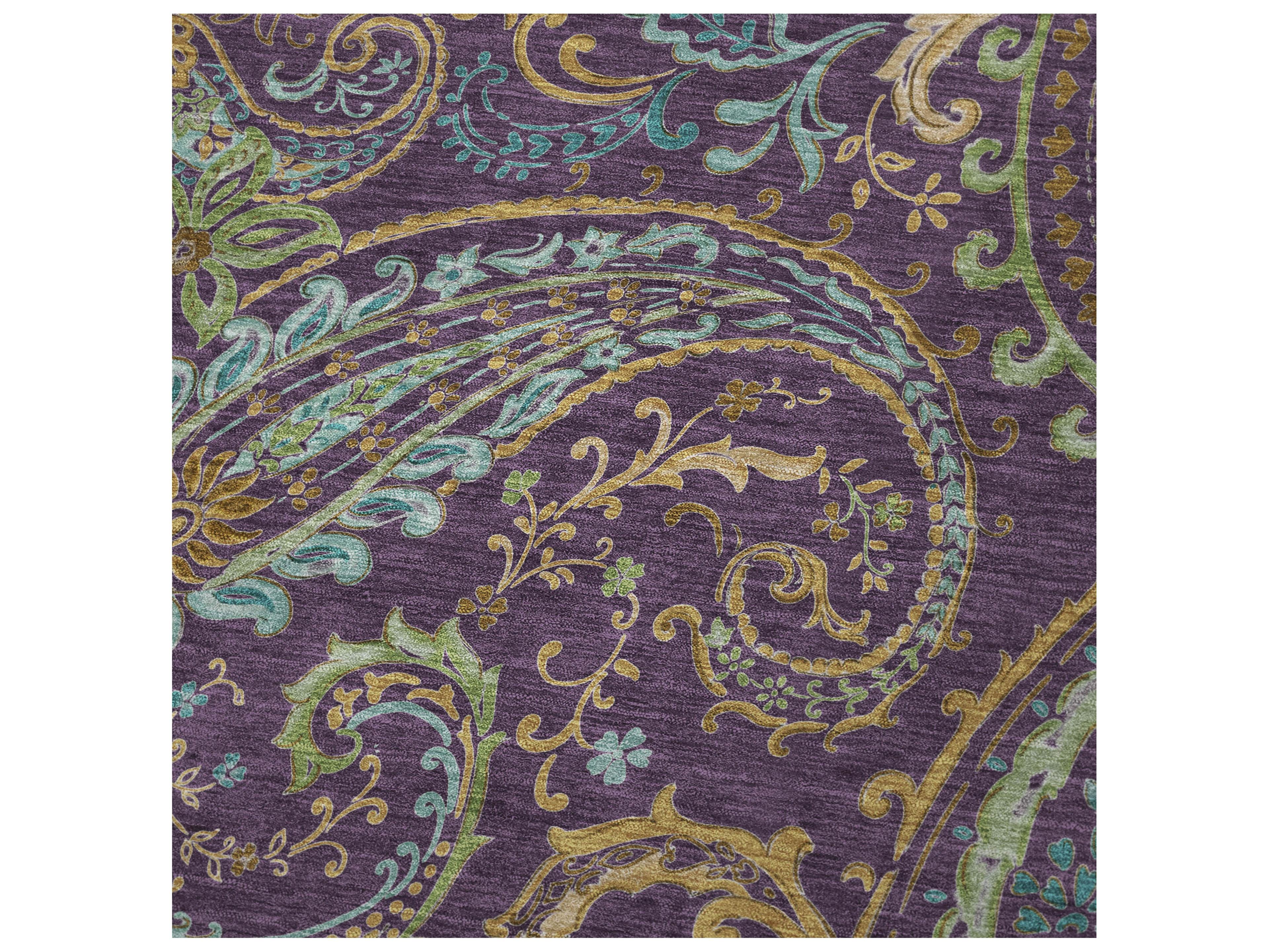 Dalyn Sherpa Purple Polyester Throw