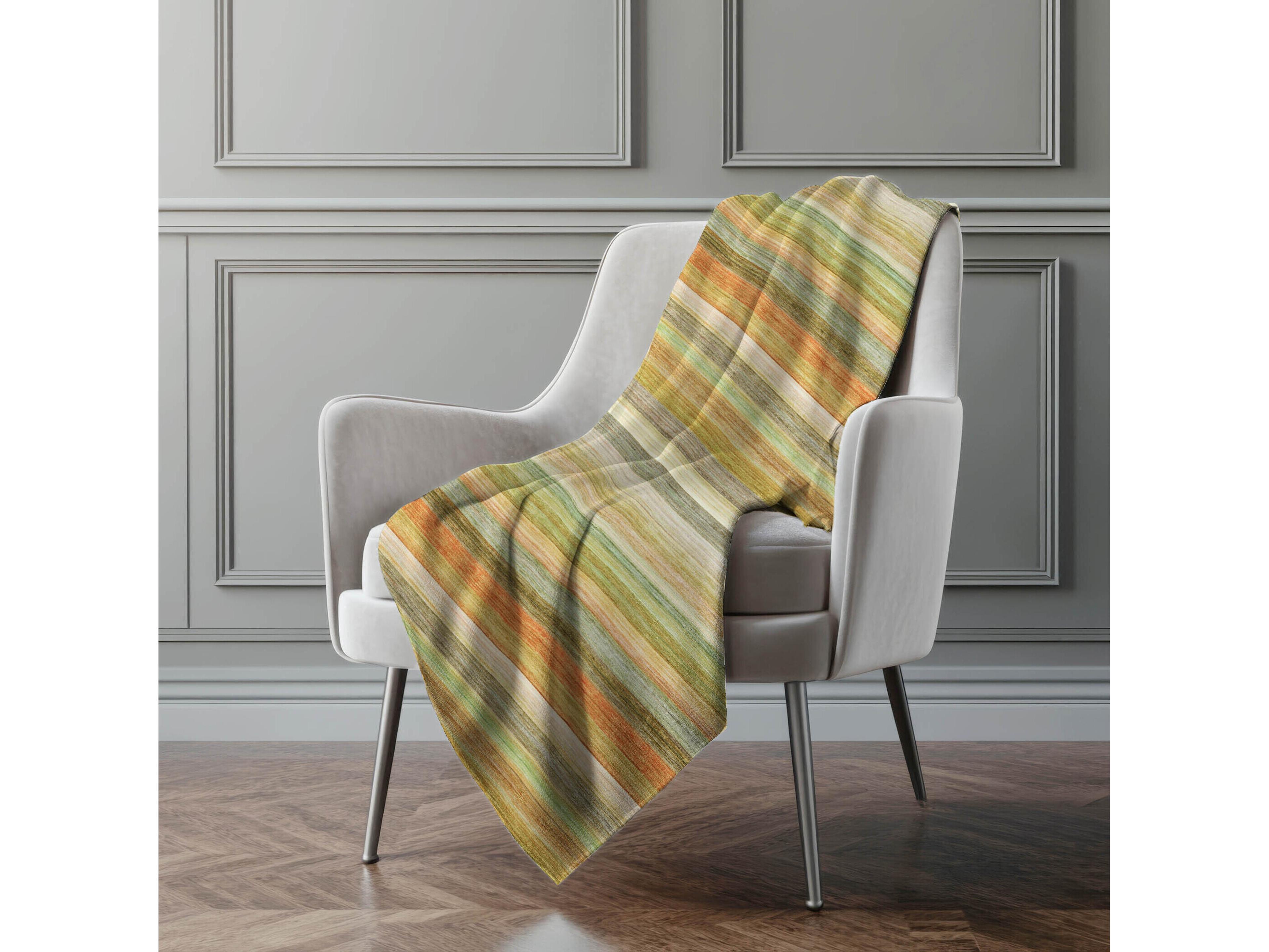 Dalyn Sherpa Green Polyester Throw