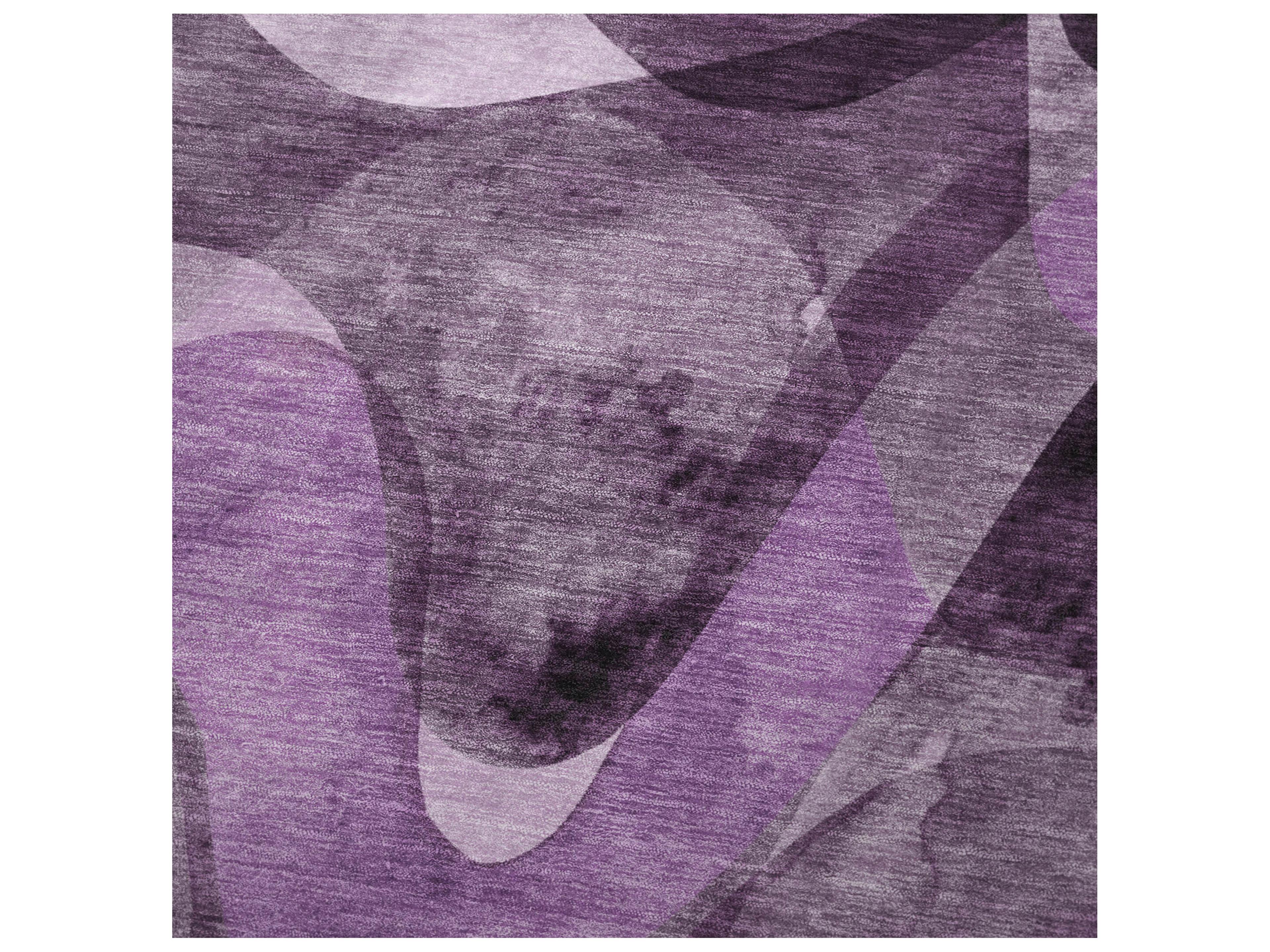 Dalyn Sherpa Purple Polyester Throw