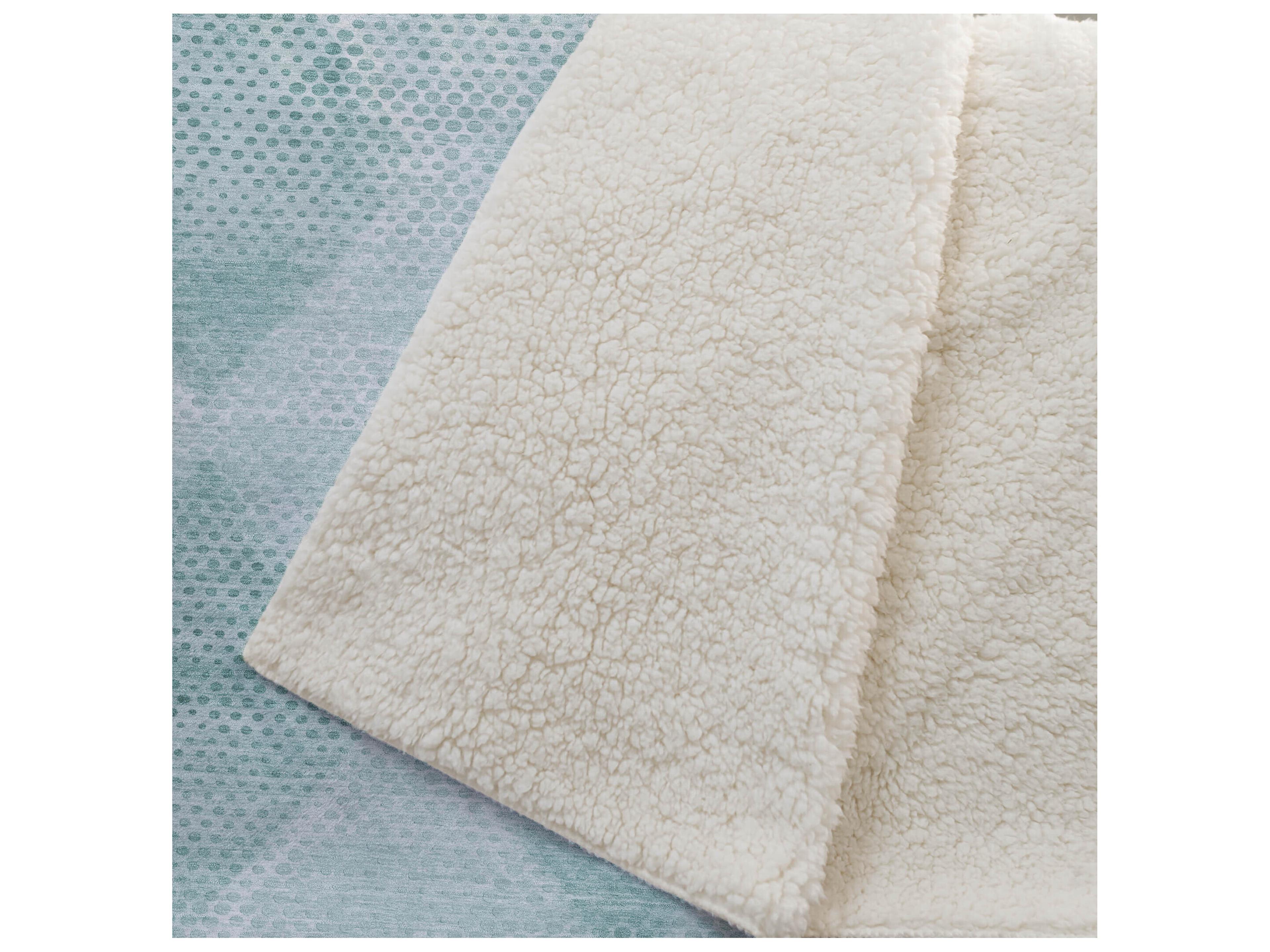 Dalyn Sherpa Teal Polyester Throw