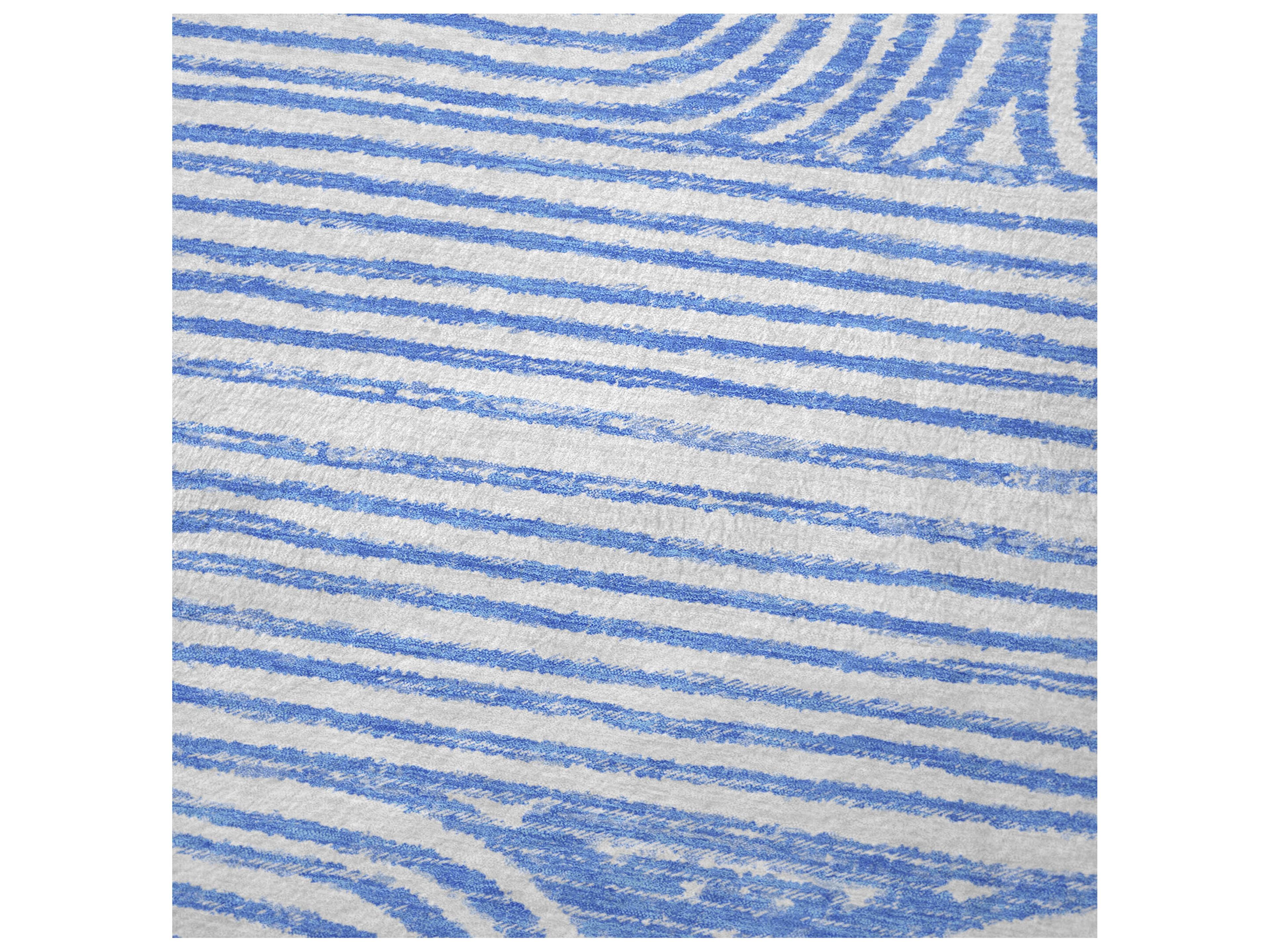 Dalyn Sherpa Blue Polyester Throw