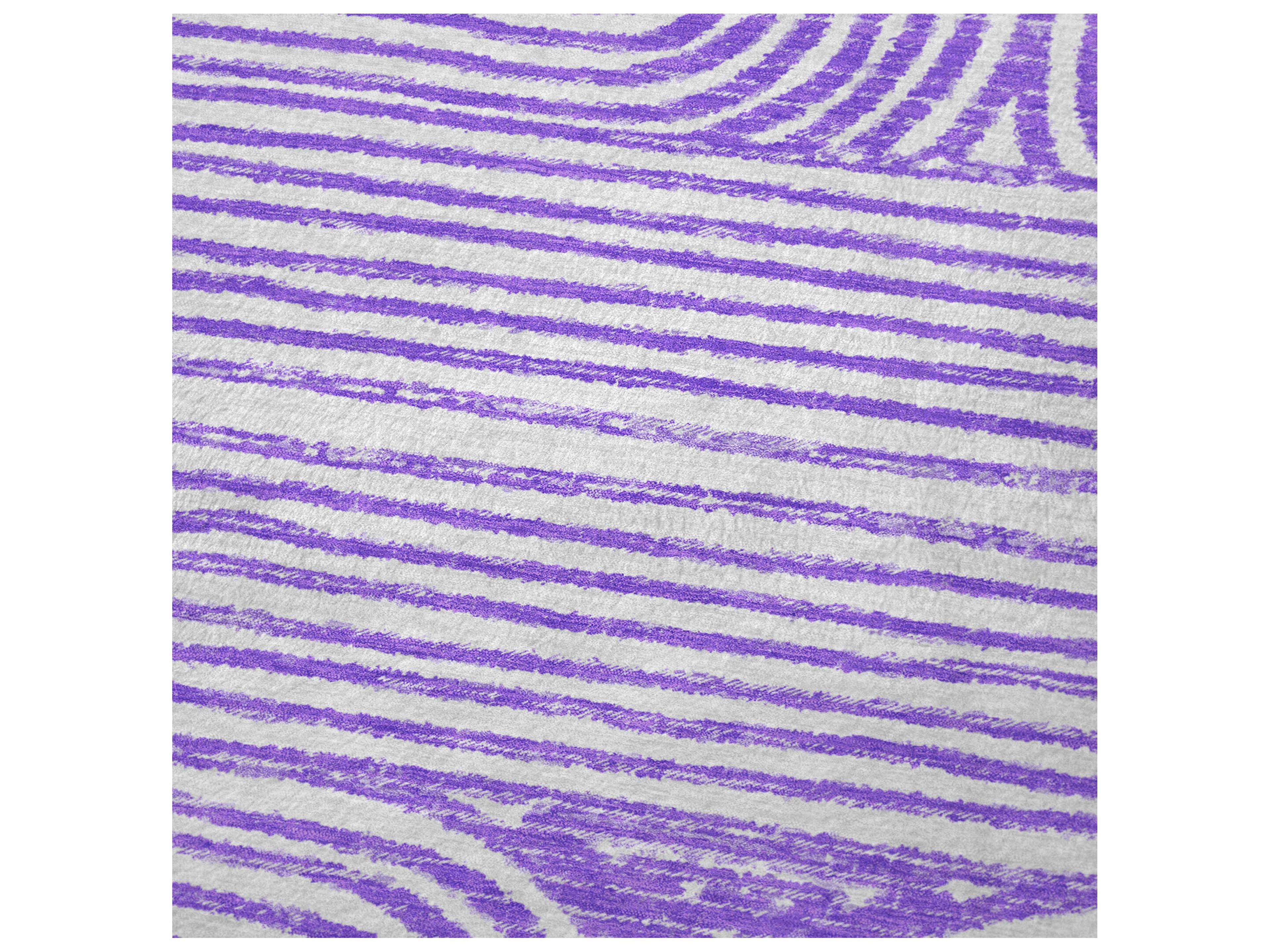 Dalyn Sherpa Purple Polyester Throw
