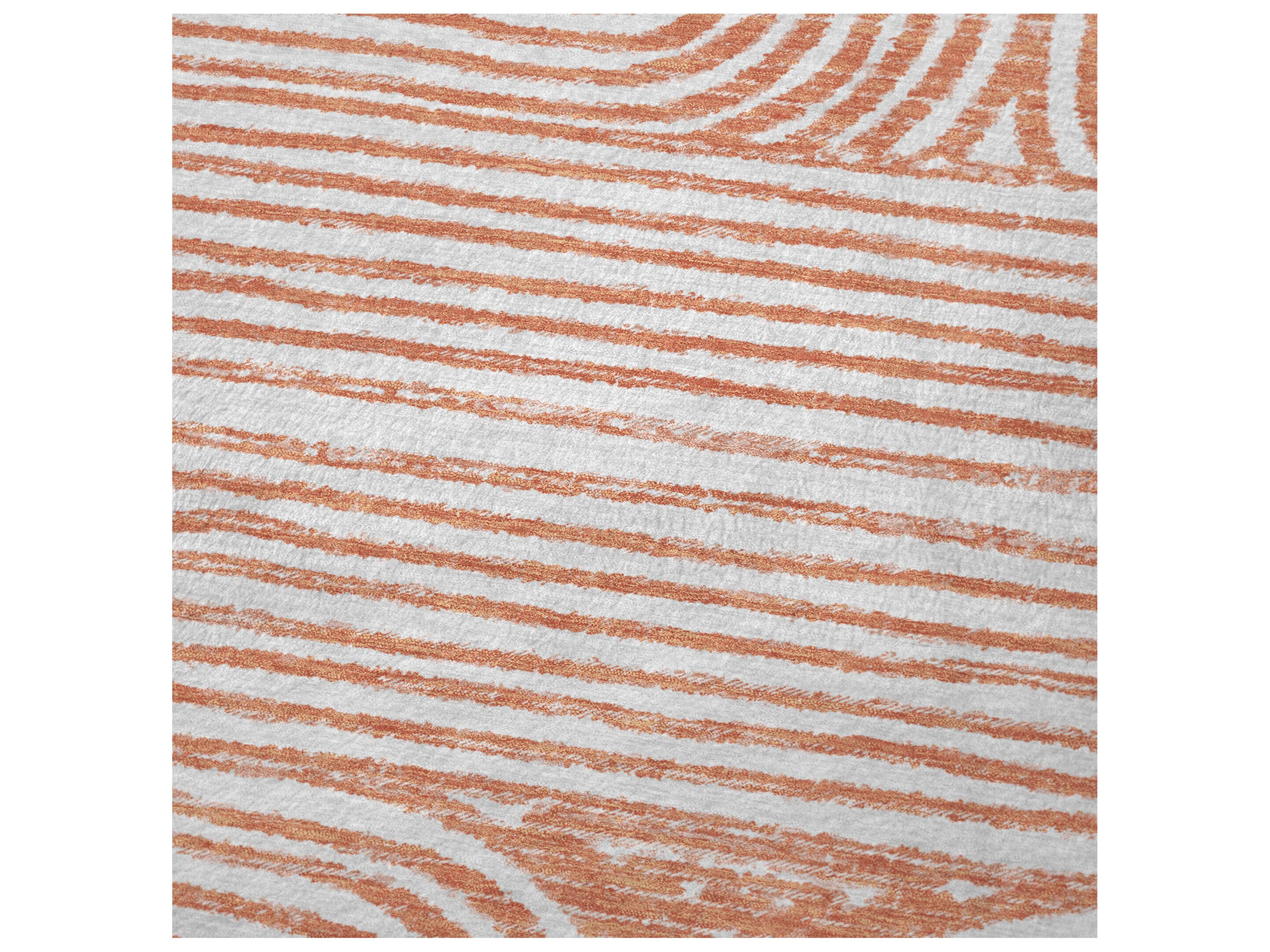 Dalyn Sherpa Orange Polyester Throw