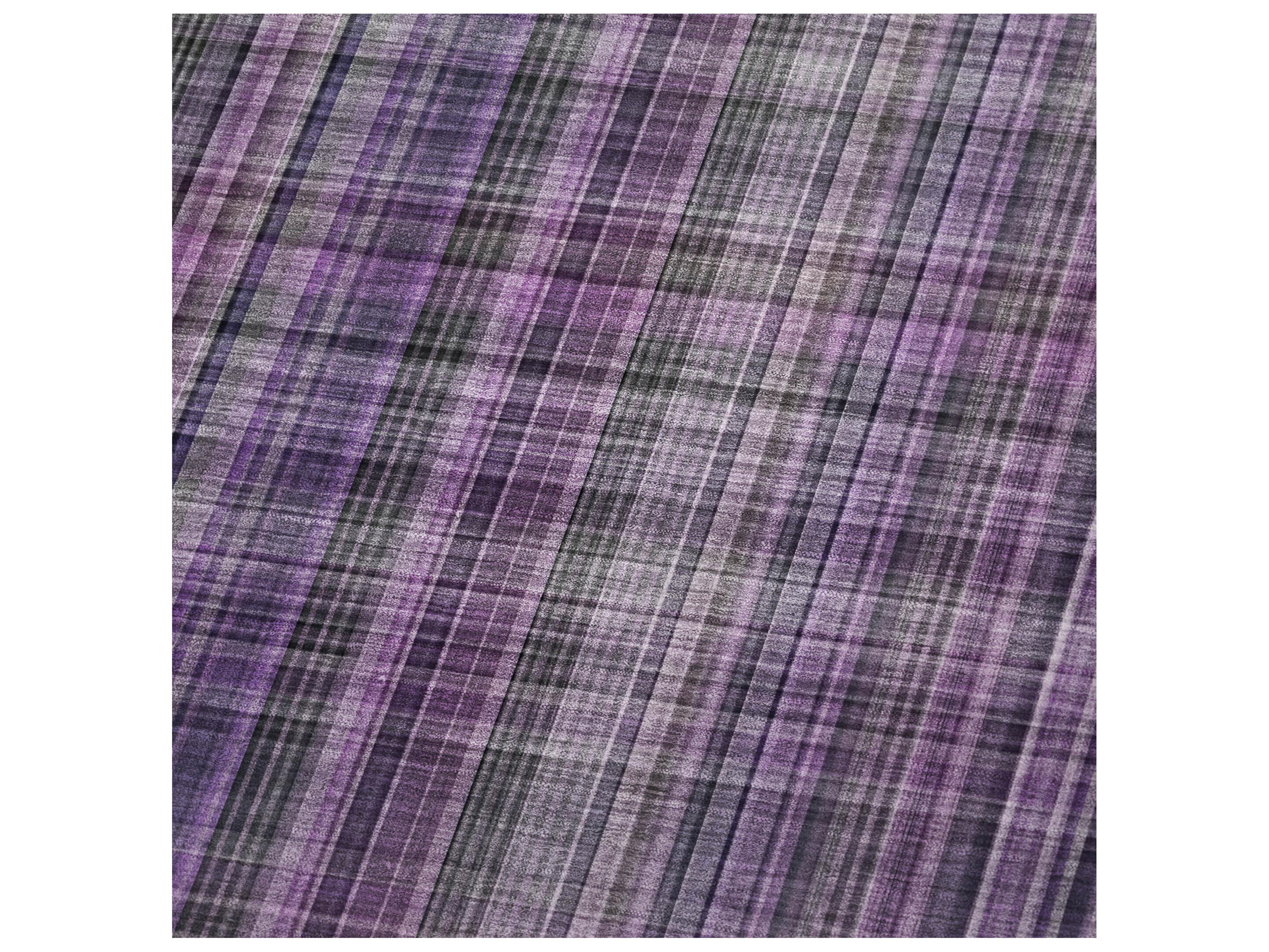 Dalyn Sherpa Purple Polyester Throw