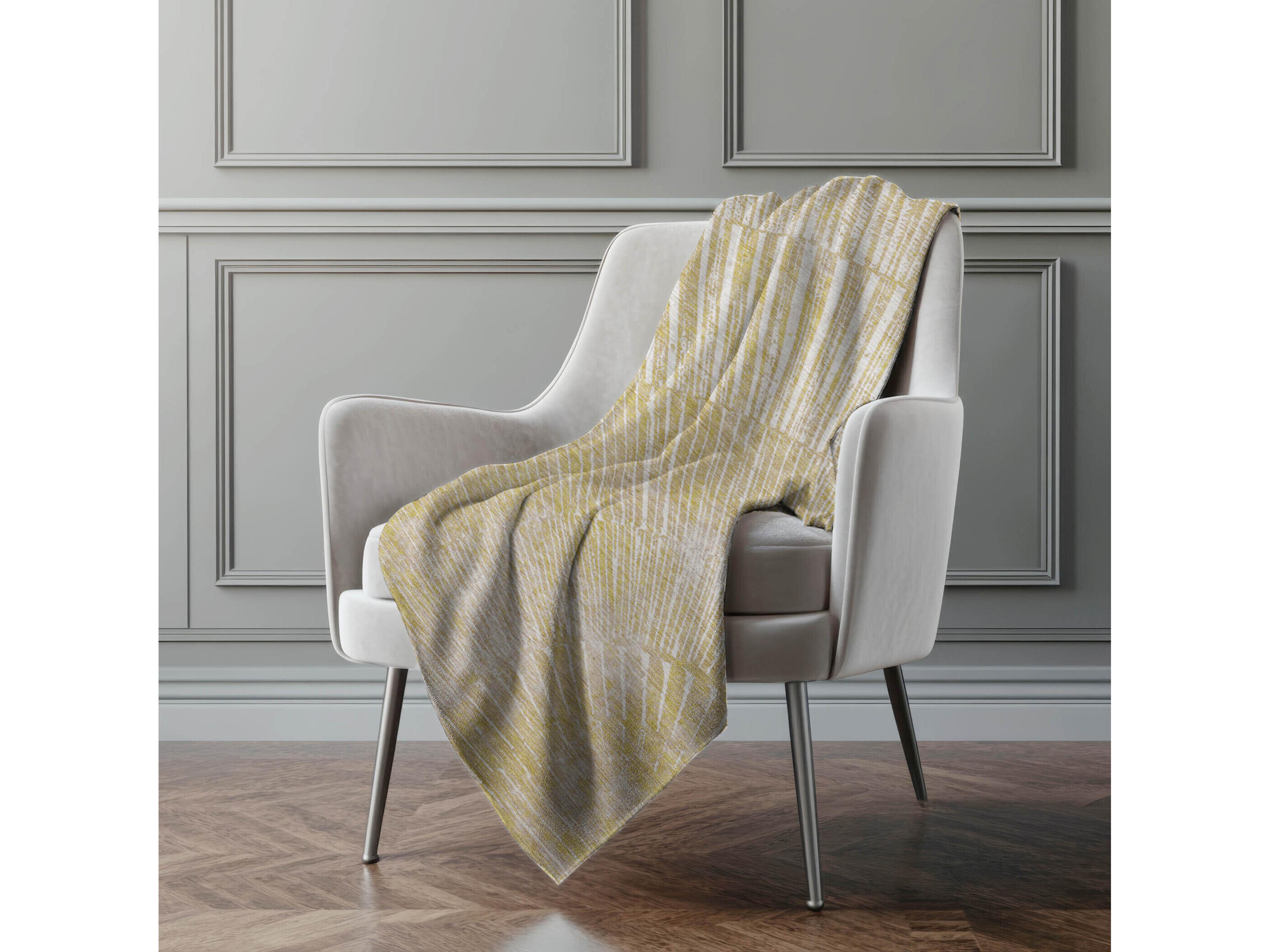 Dalyn Sherpa Gold Polyester Throw