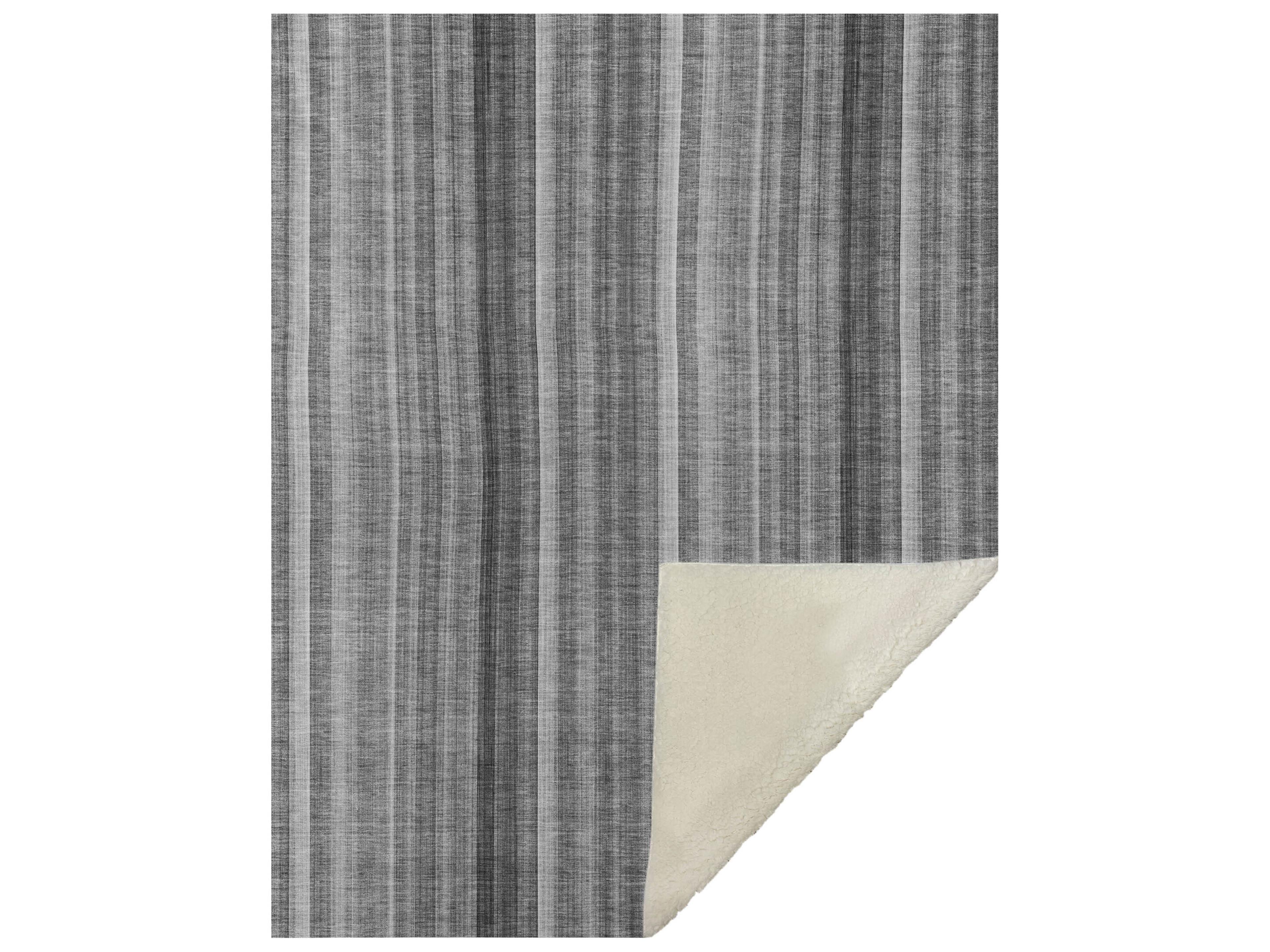 Dalyn Sherpa Gray Polyester Throw