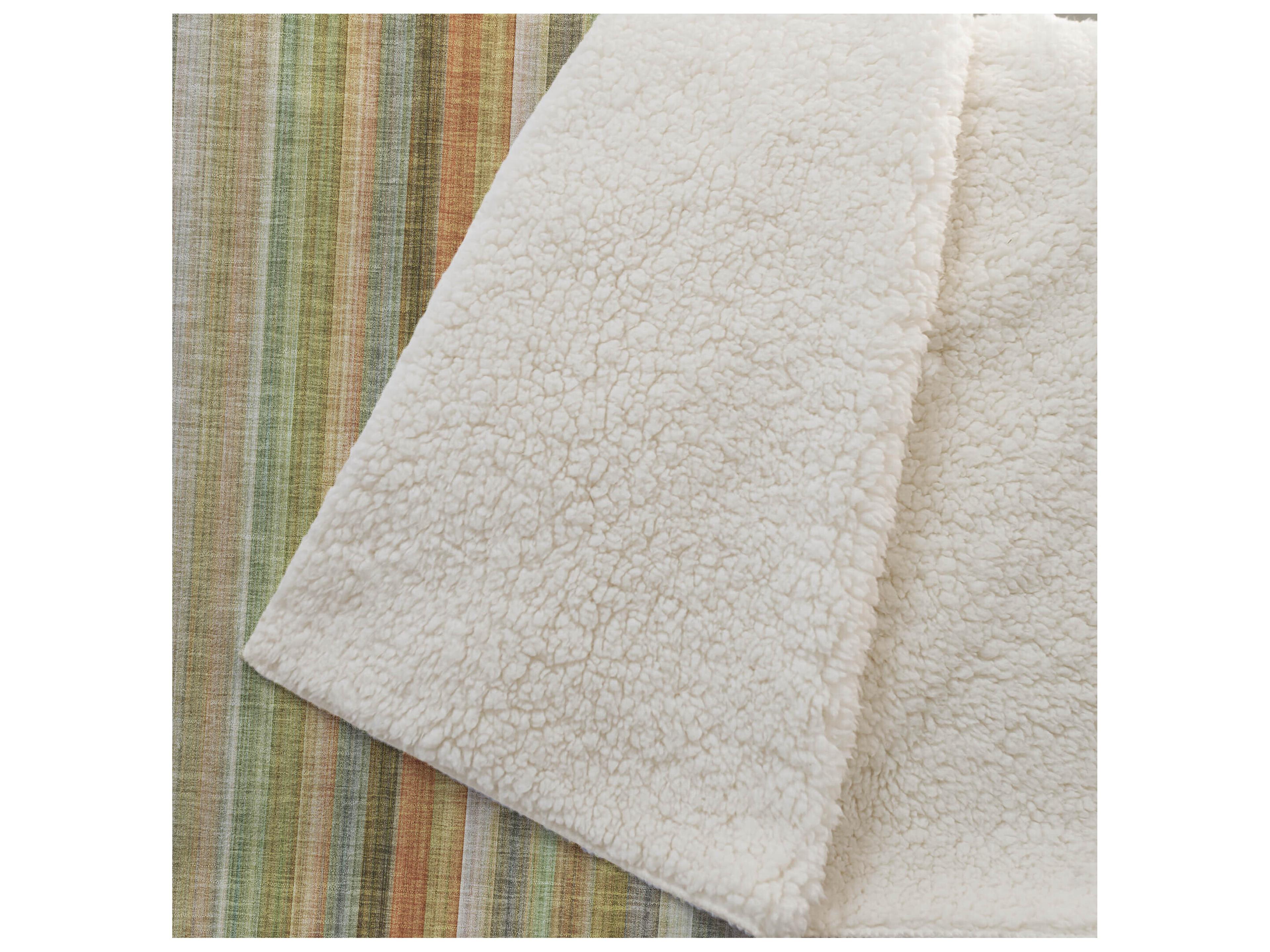 Dalyn Sherpa Brown Polyester Throw