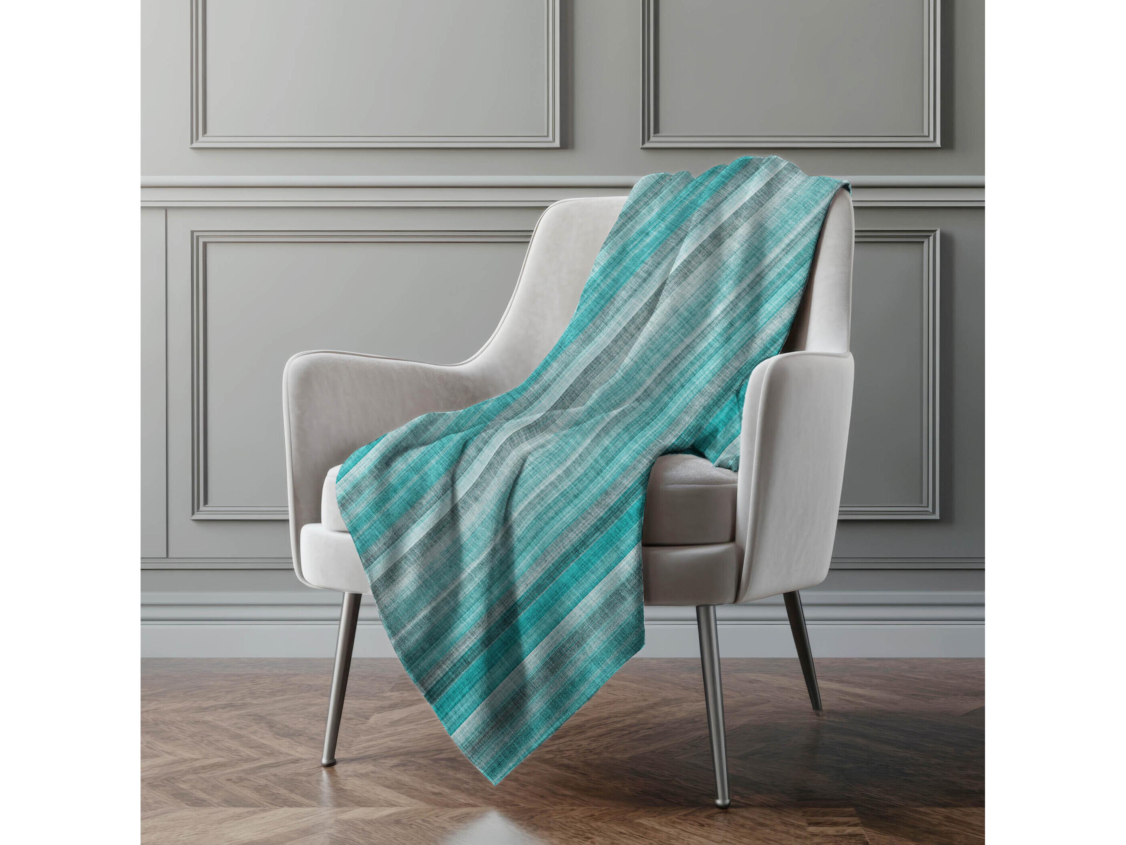 Dalyn Sherpa Teal Polyester Throw