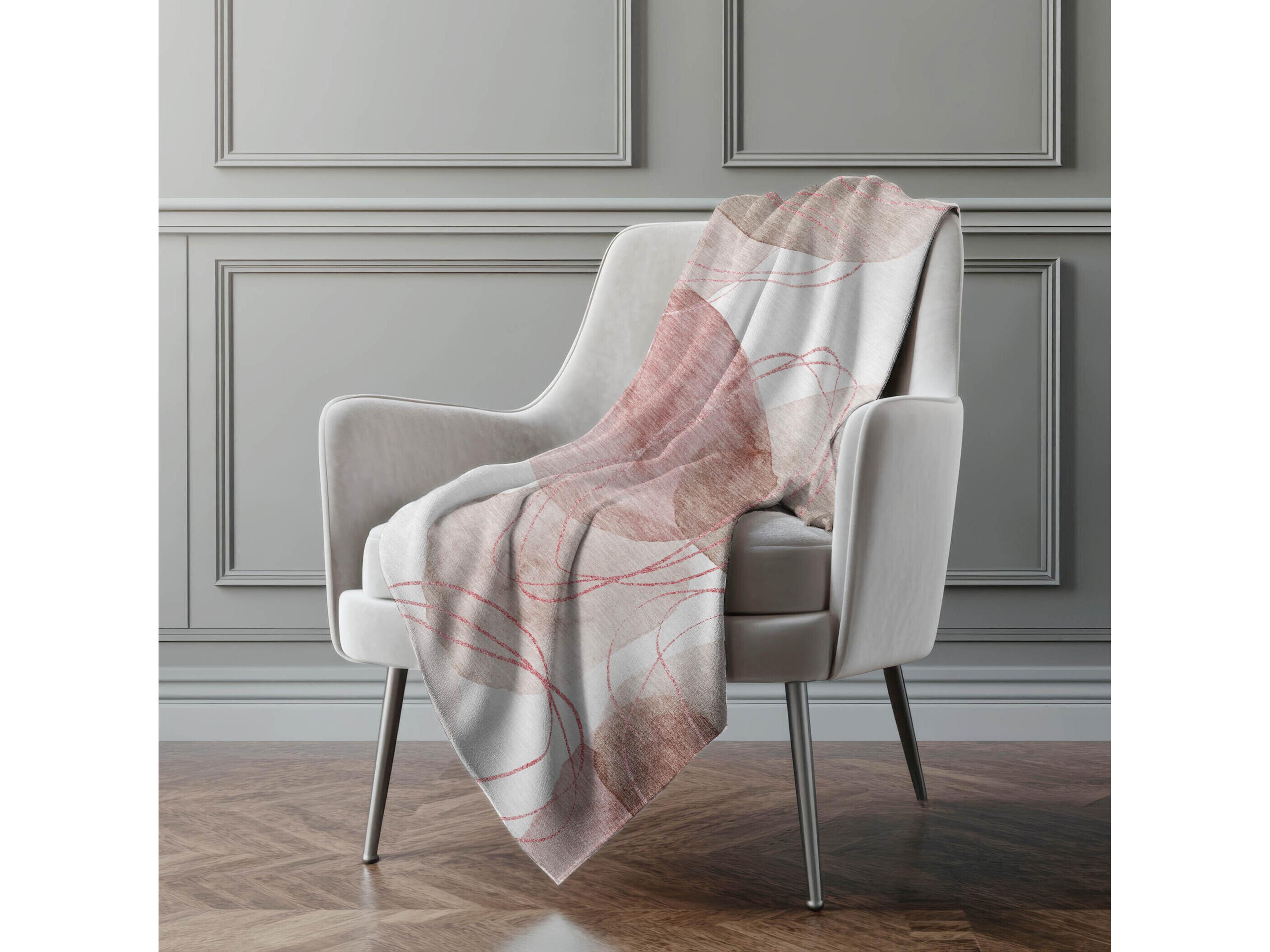 Dalyn Sherpa Red Polyester Throw