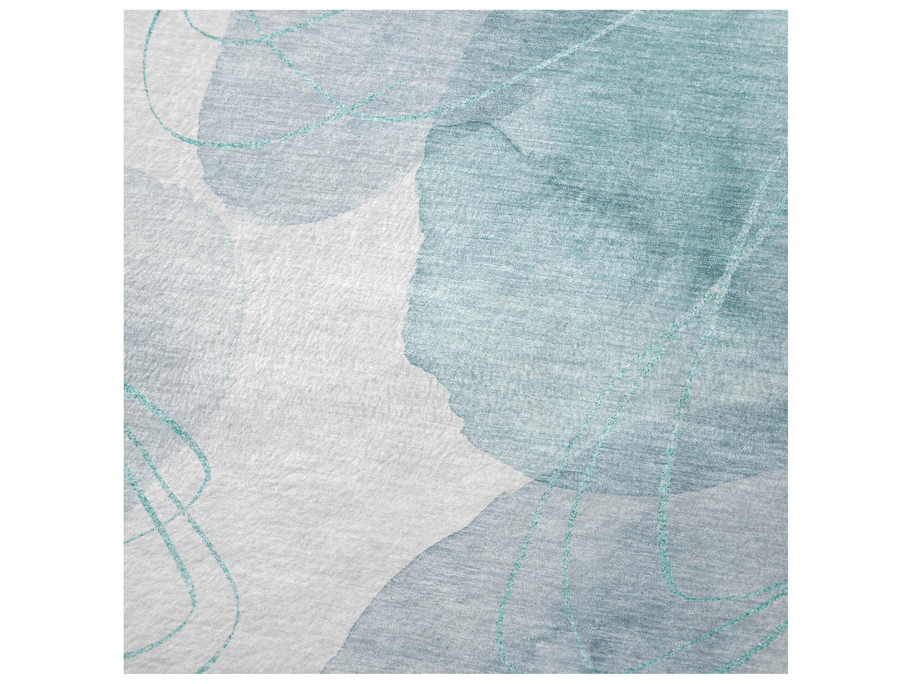 Dalyn Sherpa Teal Polyester Throw