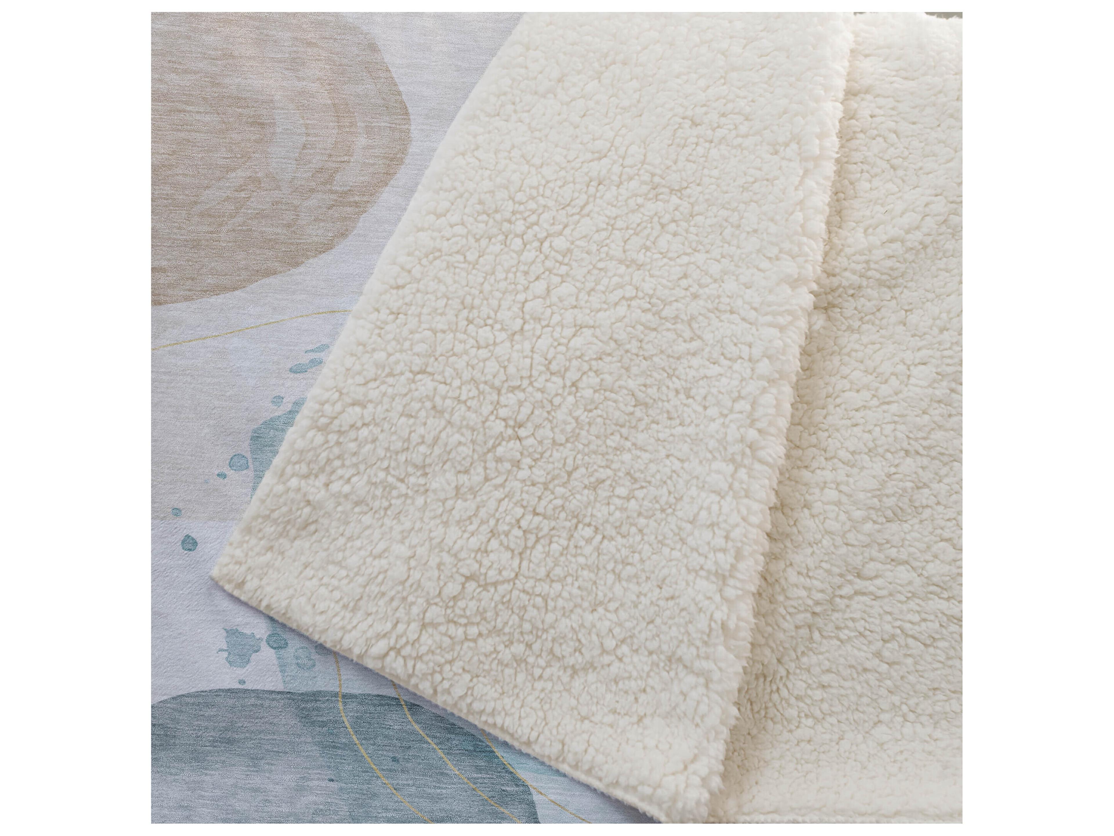 Dalyn Sherpa Brown Polyester Throw