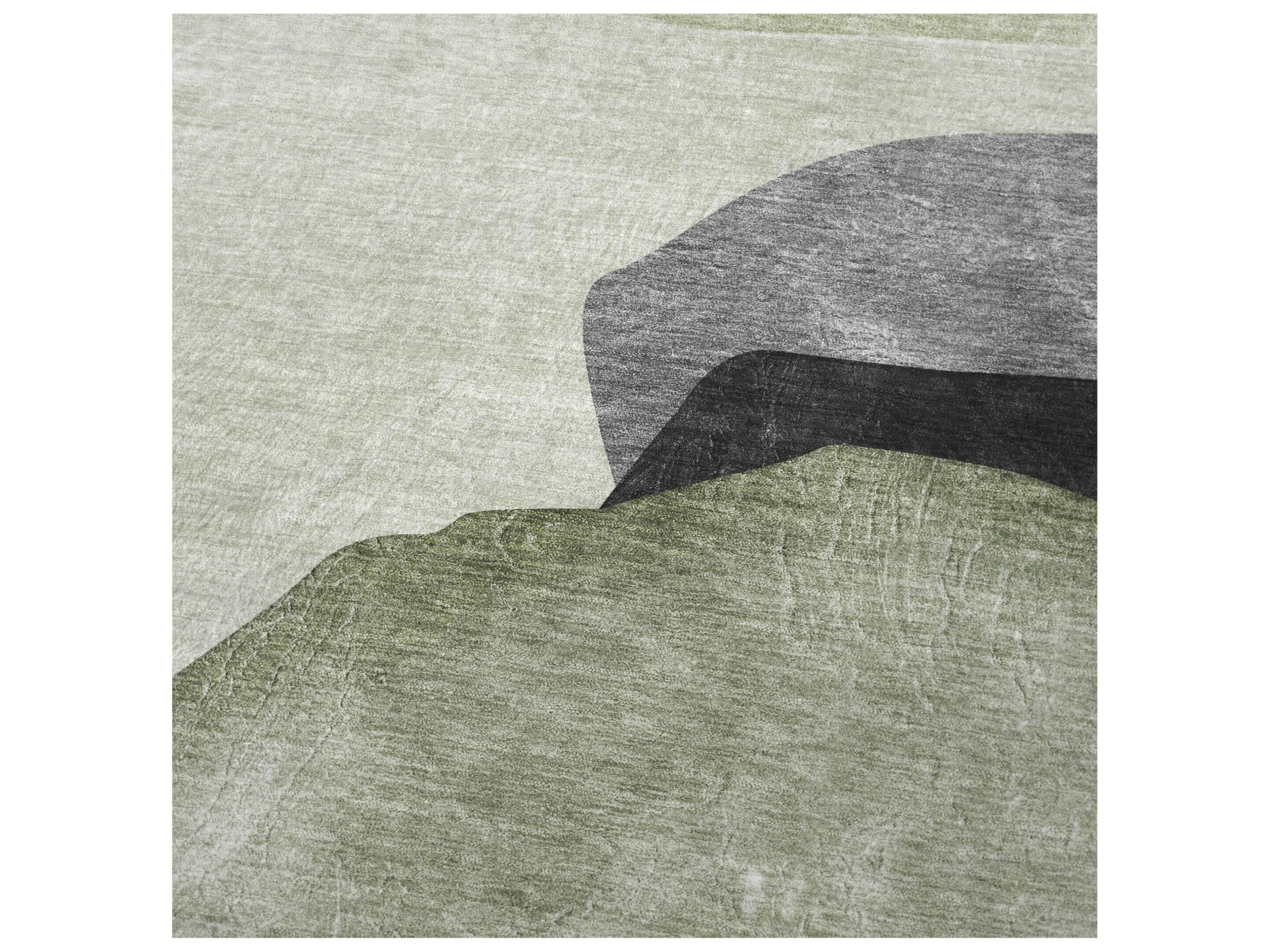 Dalyn Sherpa Green Polyester Throw