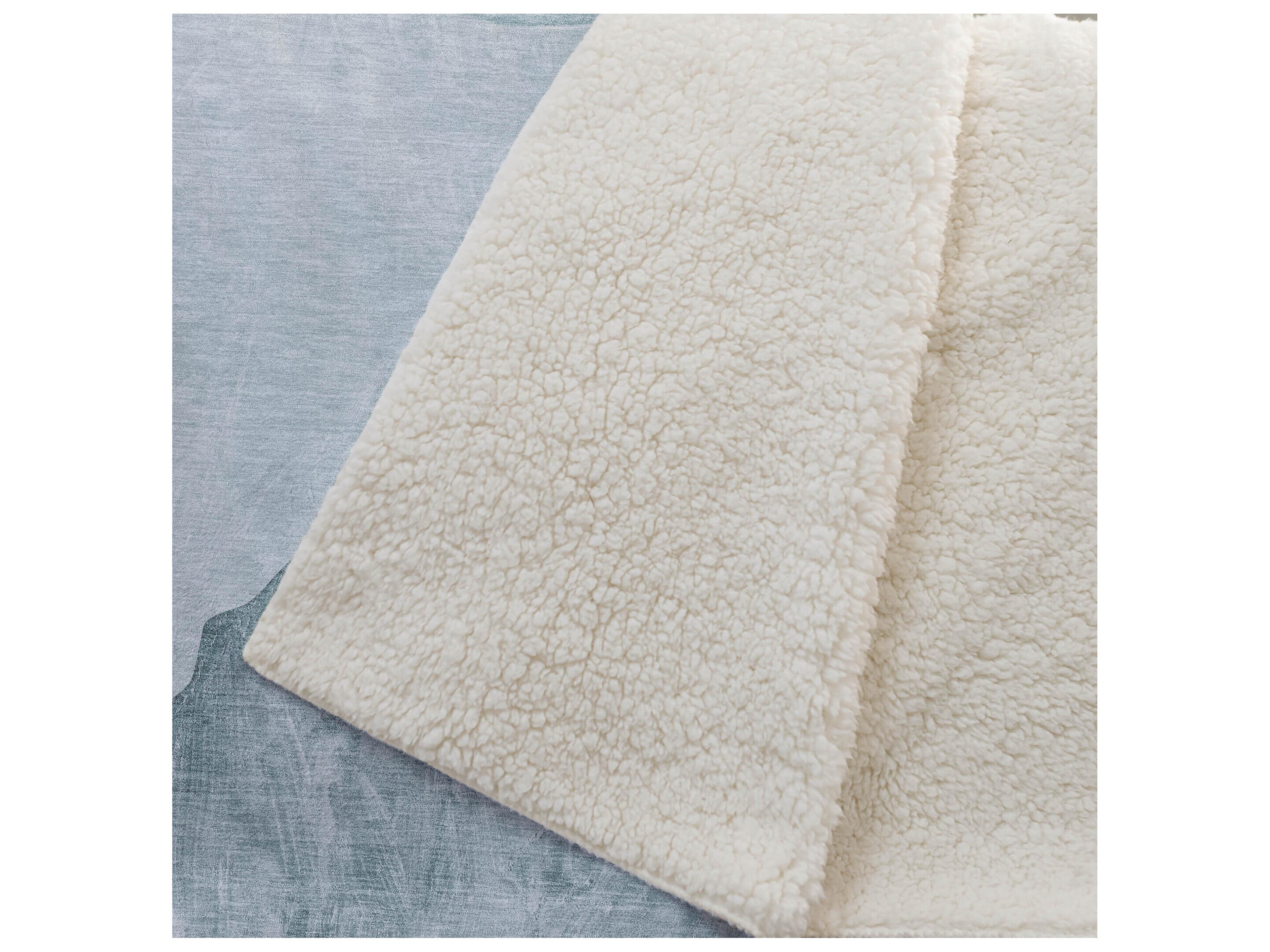 Dalyn Sherpa Teal Polyester Throw