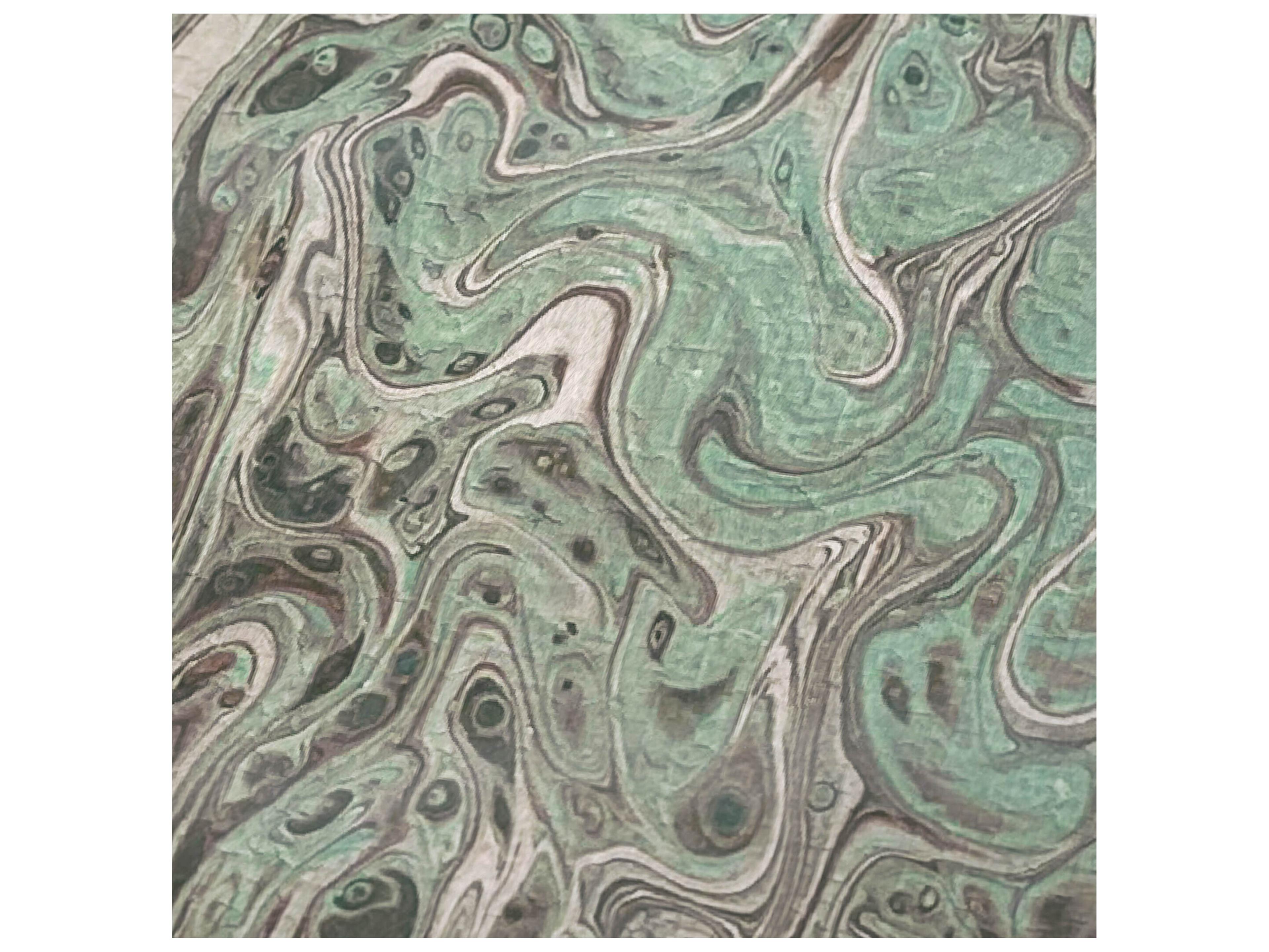 Dalyn Sherpa Green Polyester Throw