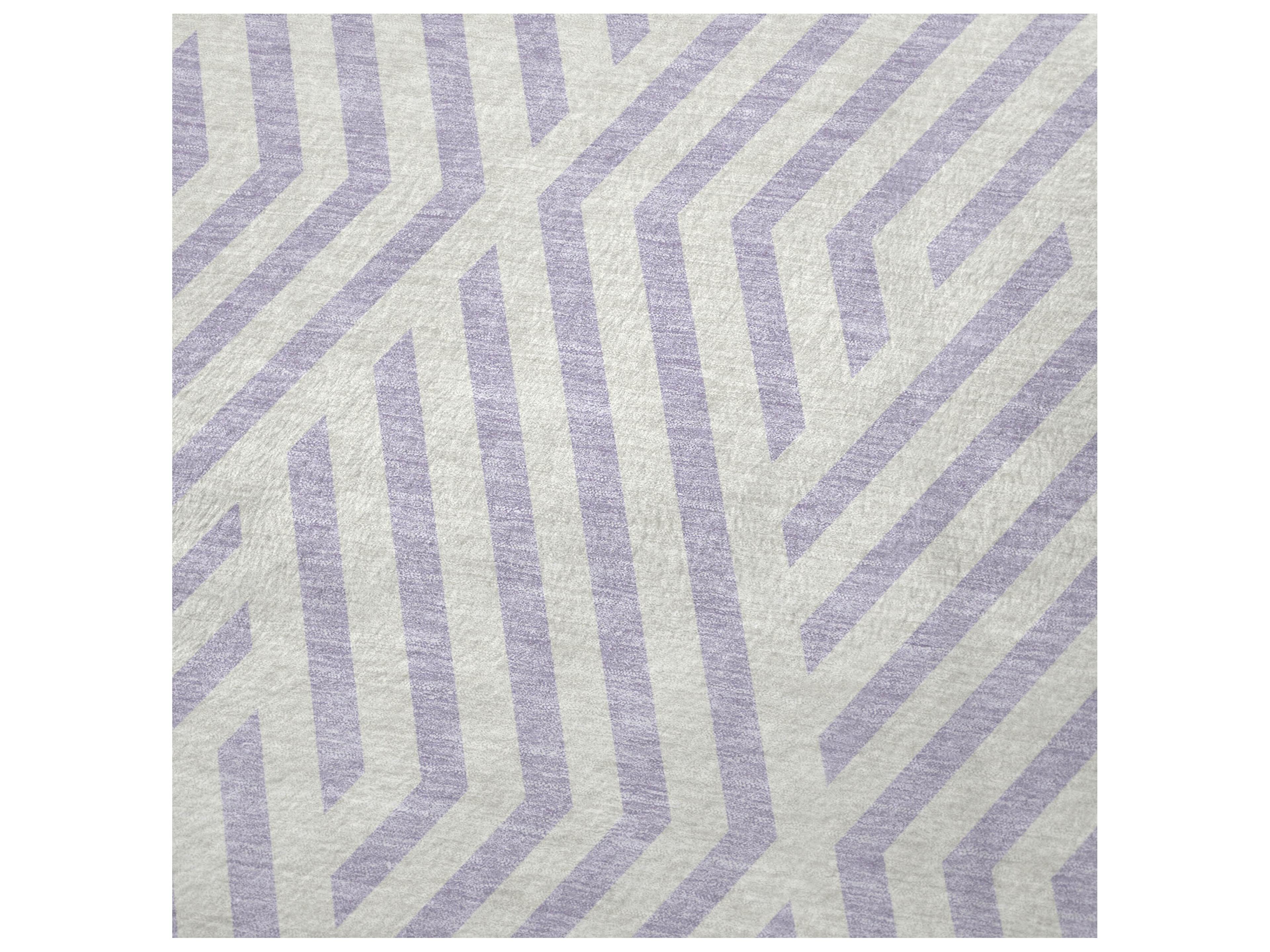 Dalyn Sherpa Purple Polyester Throw