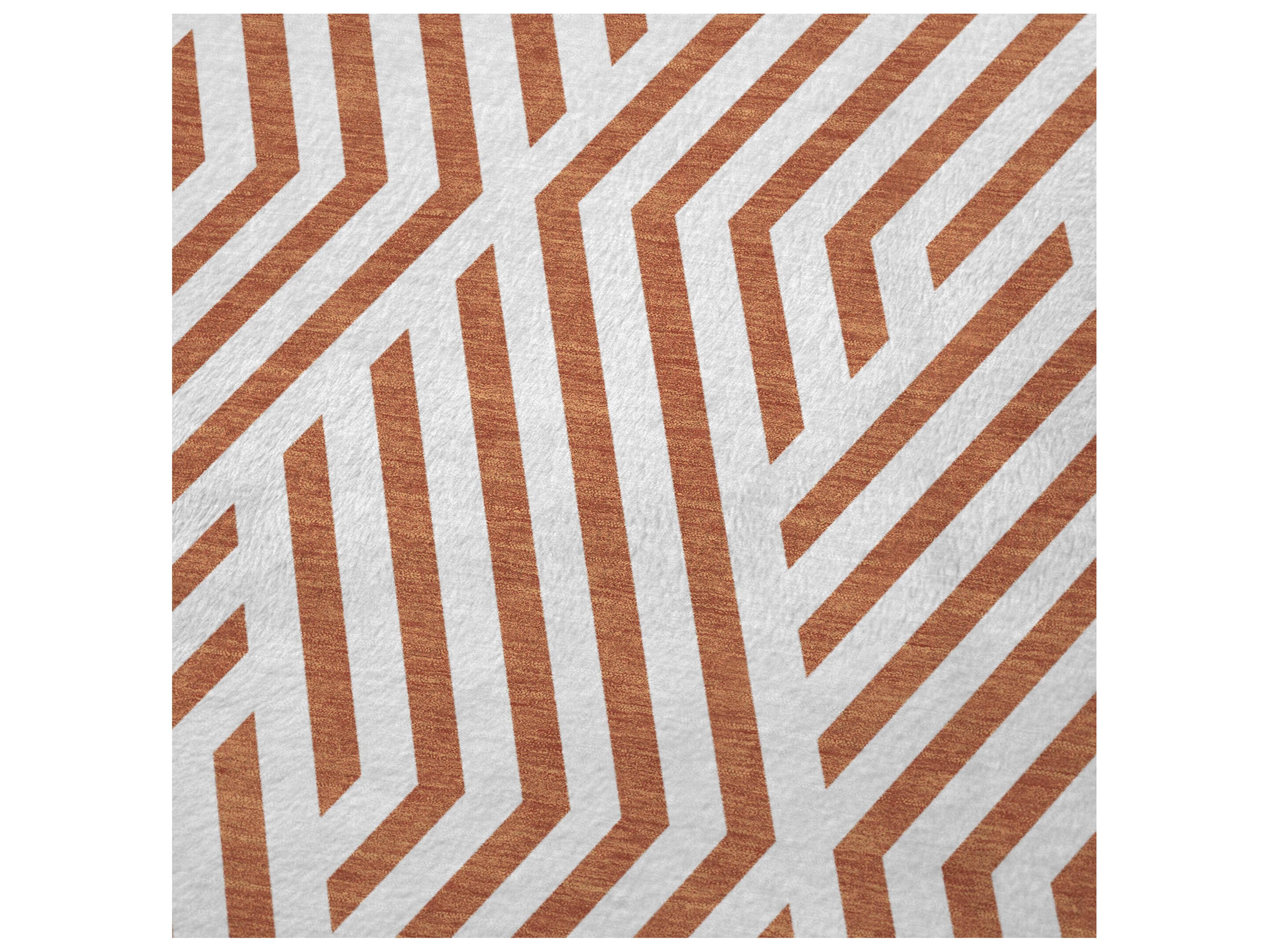 Dalyn Sherpa Orange Polyester Throw