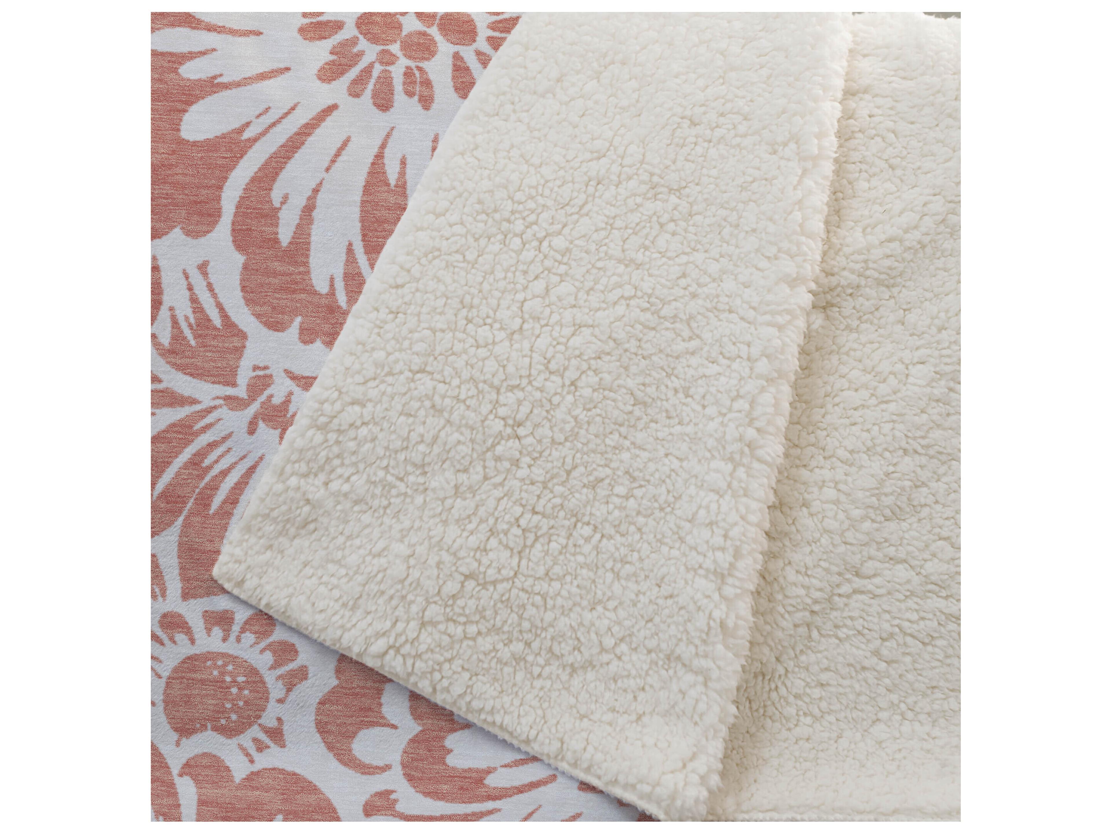 Dalyn Sherpa Orange Polyester Throw