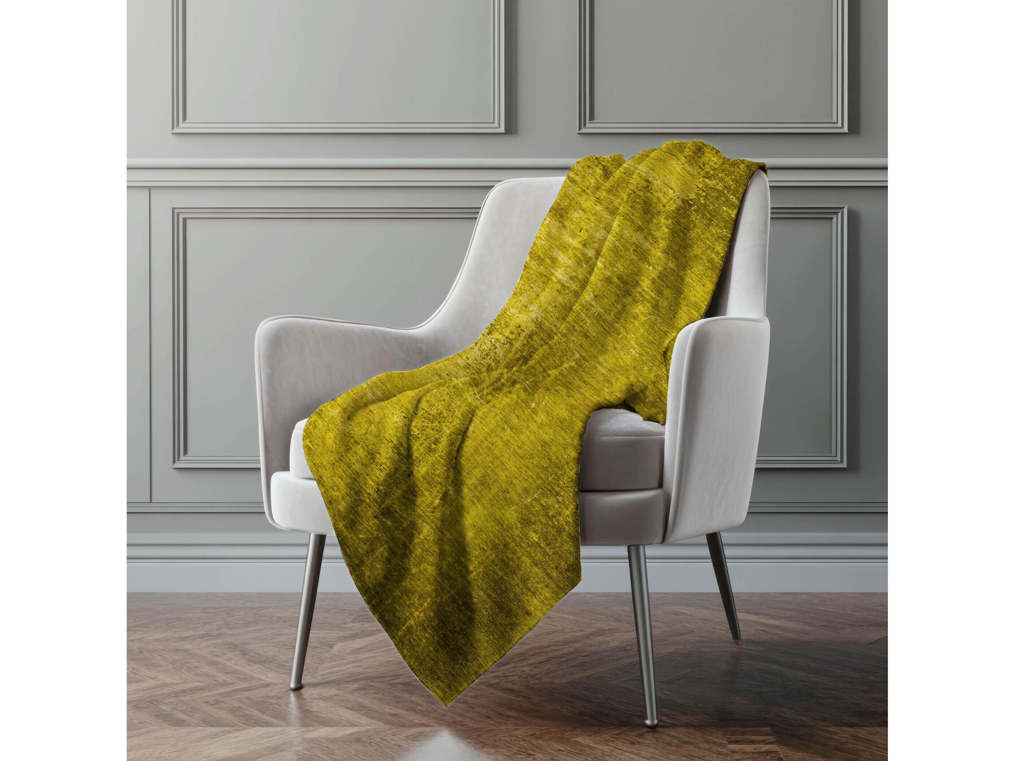Dalyn Sherpa Gold Polyester Throw