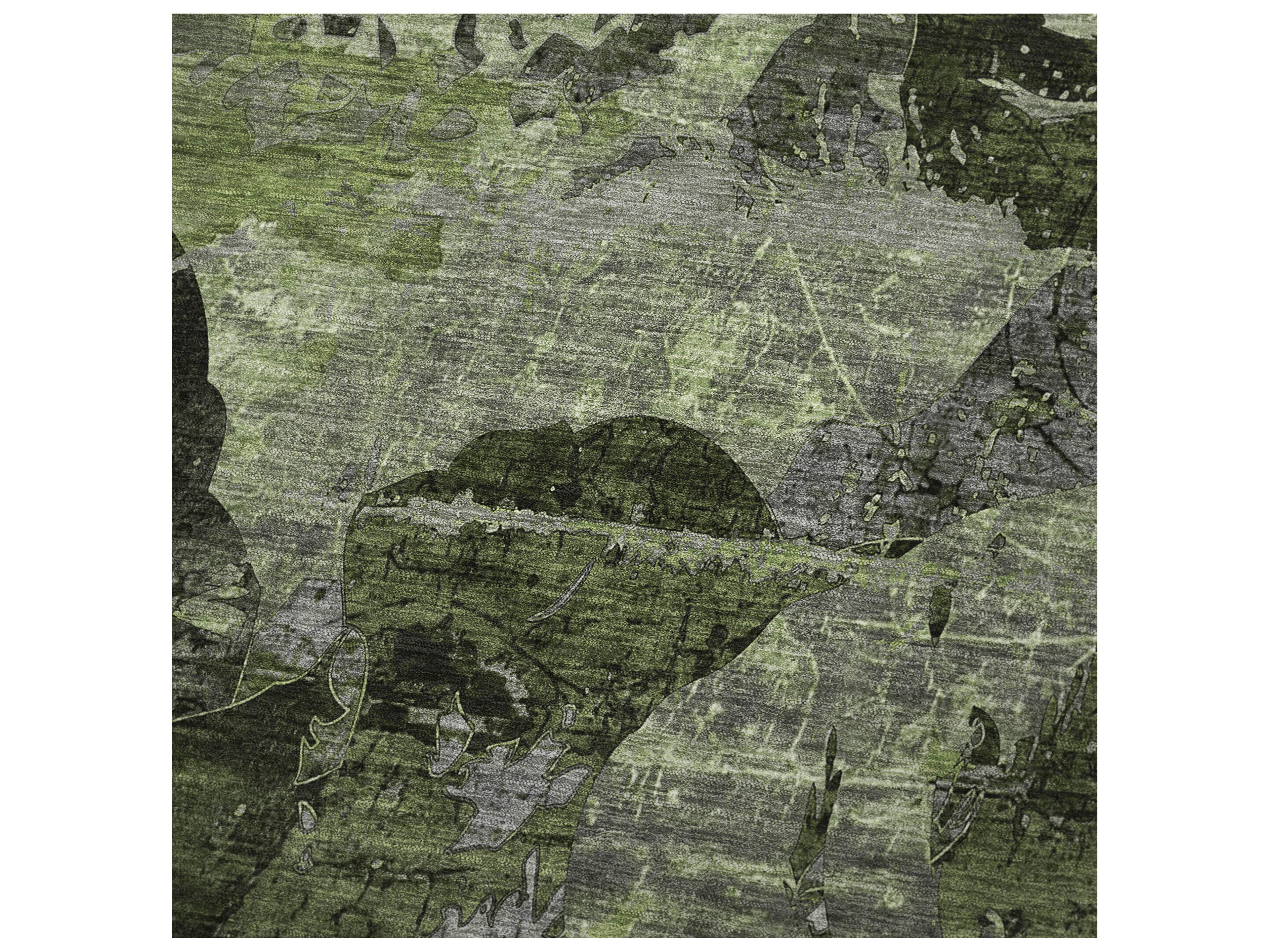 Dalyn Sherpa Green Polyester Throw