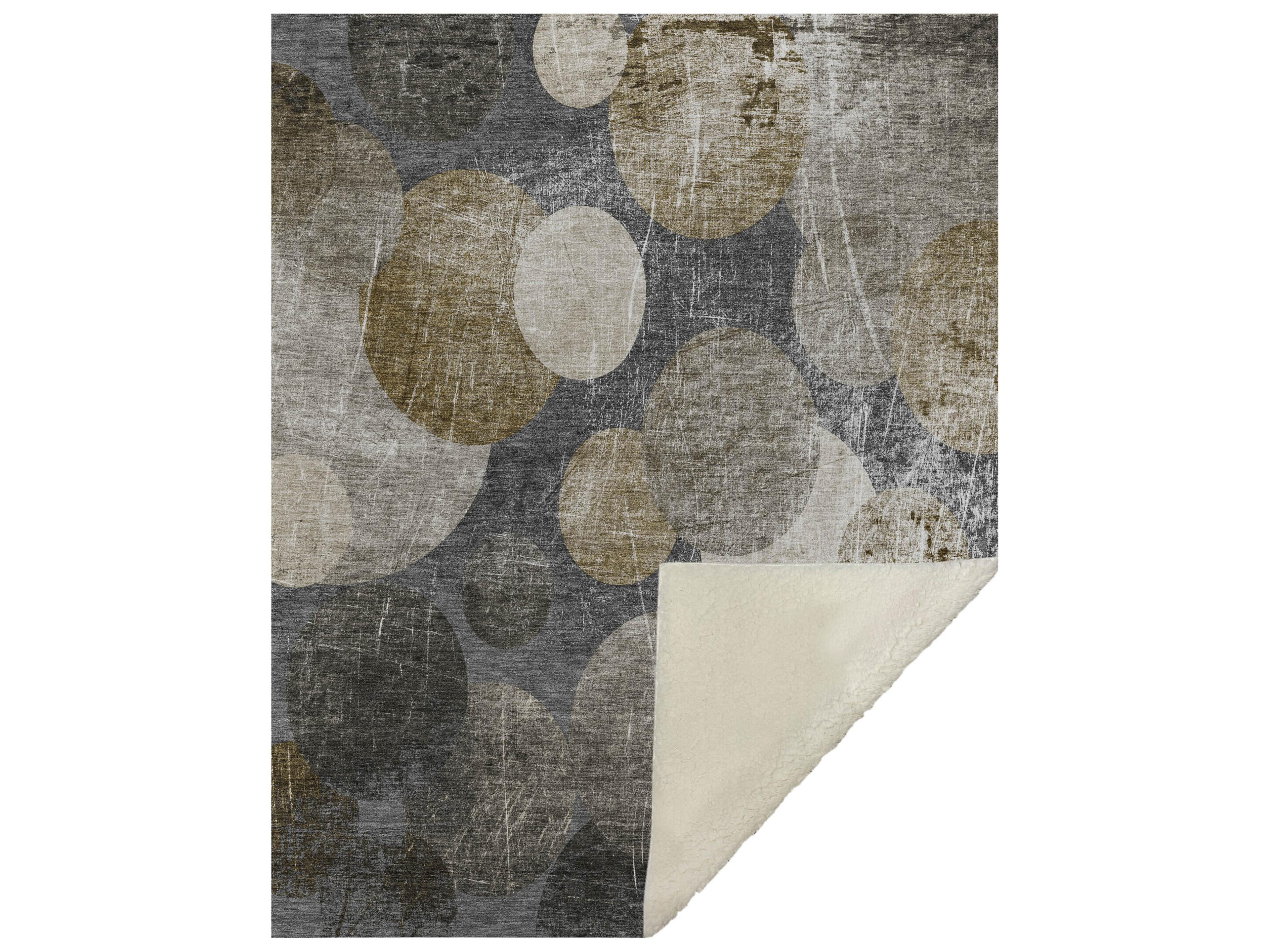 Sherpa Brown Polyester Throw