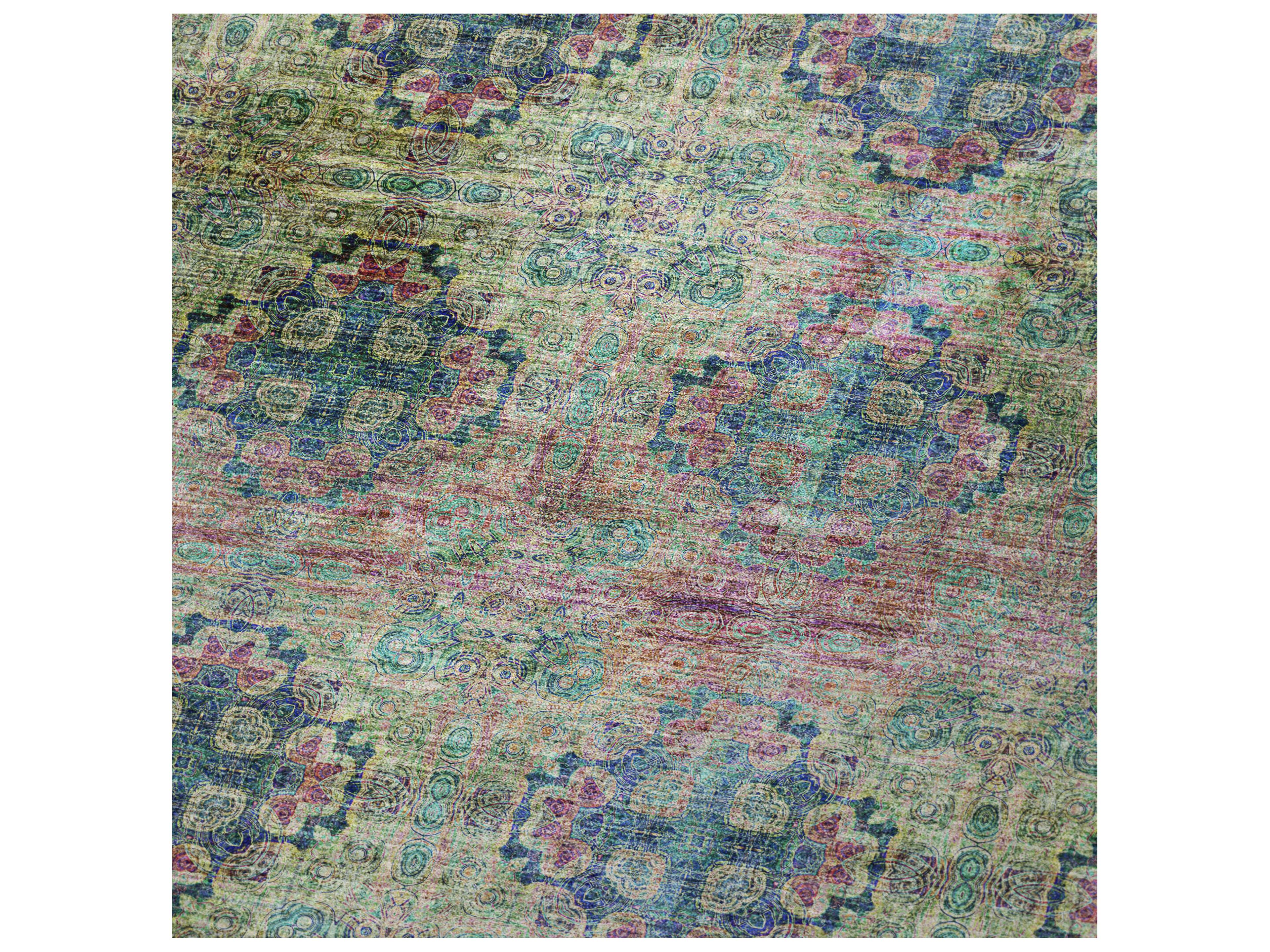 Dalyn Sherpa Green Polyester Throw