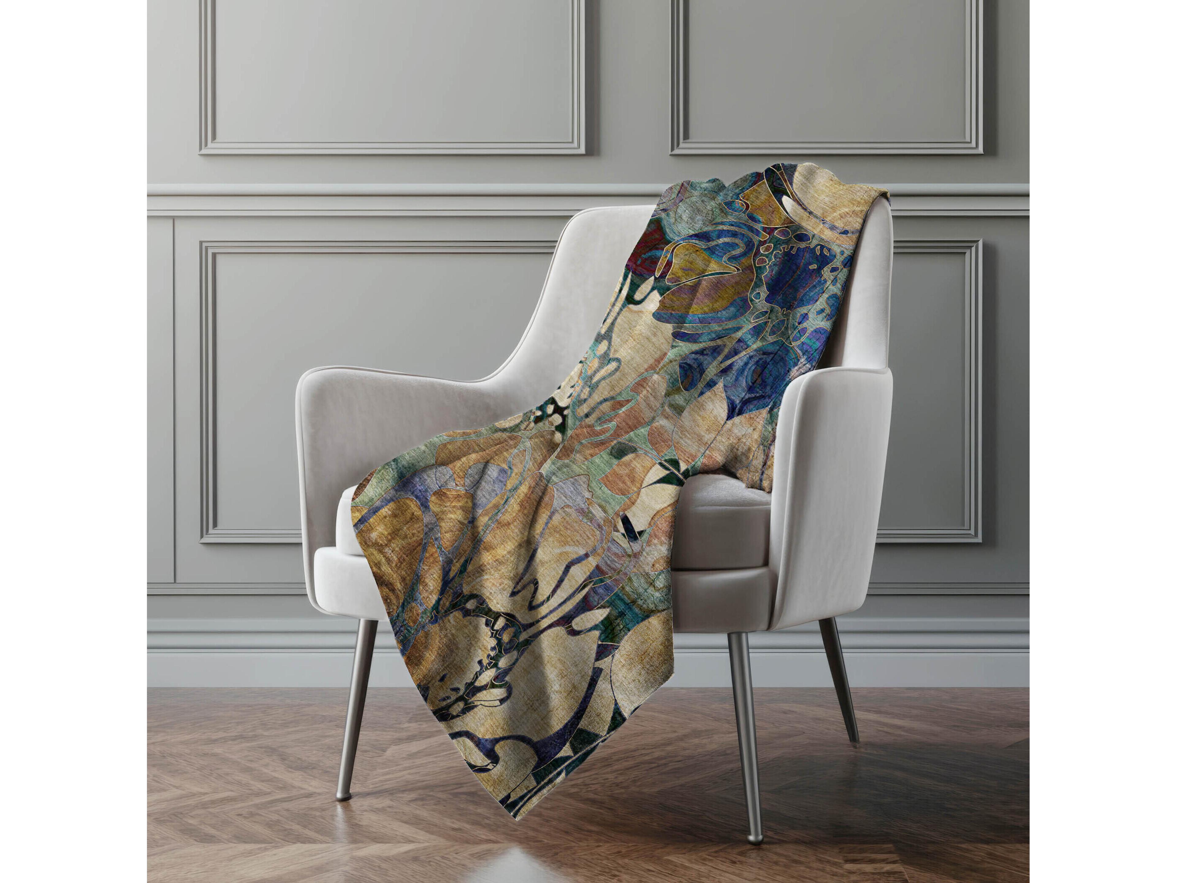 Dalyn Sherpa Brown Polyester Throw