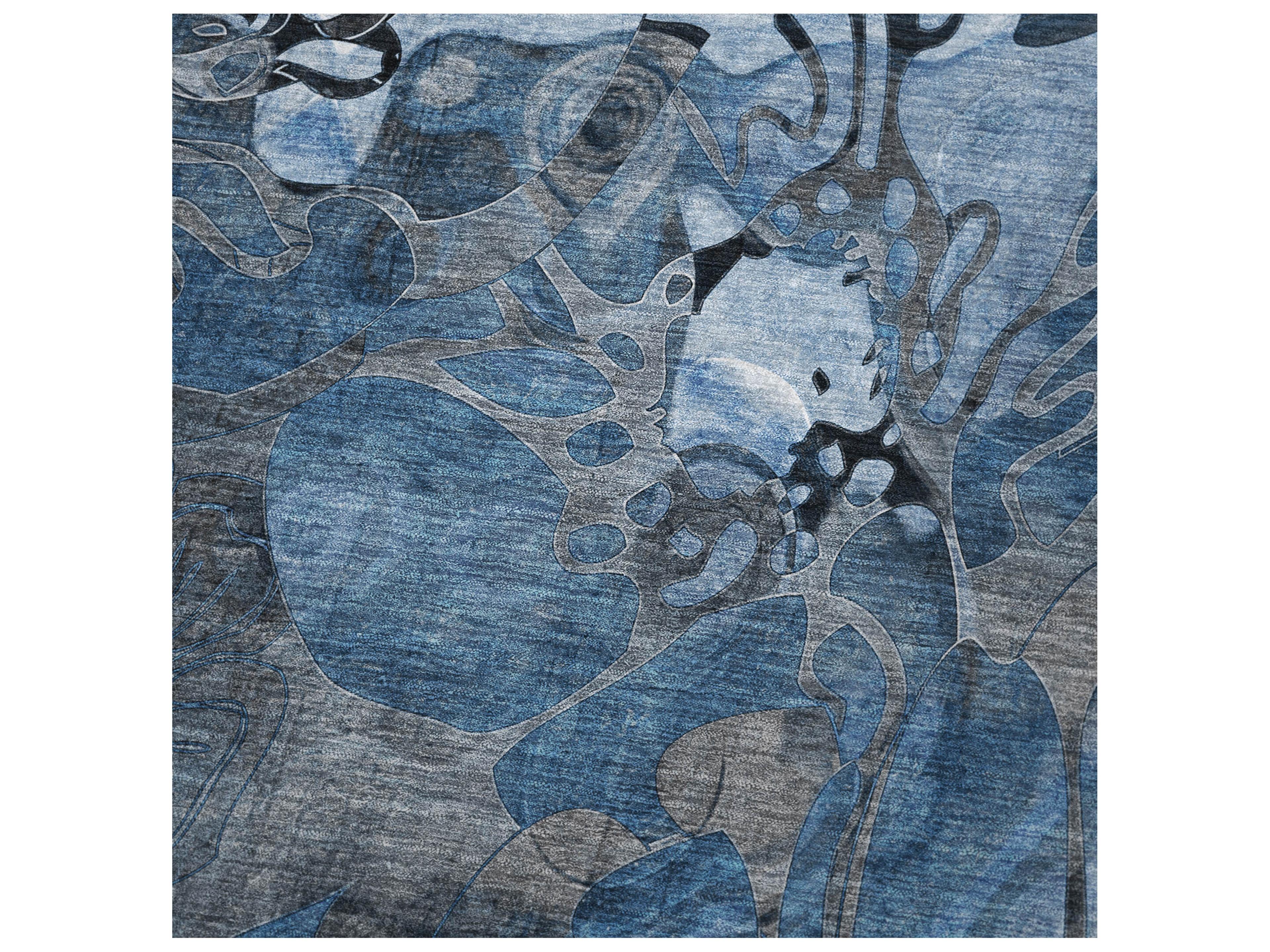 Dalyn Sherpa Blue Polyester Throw