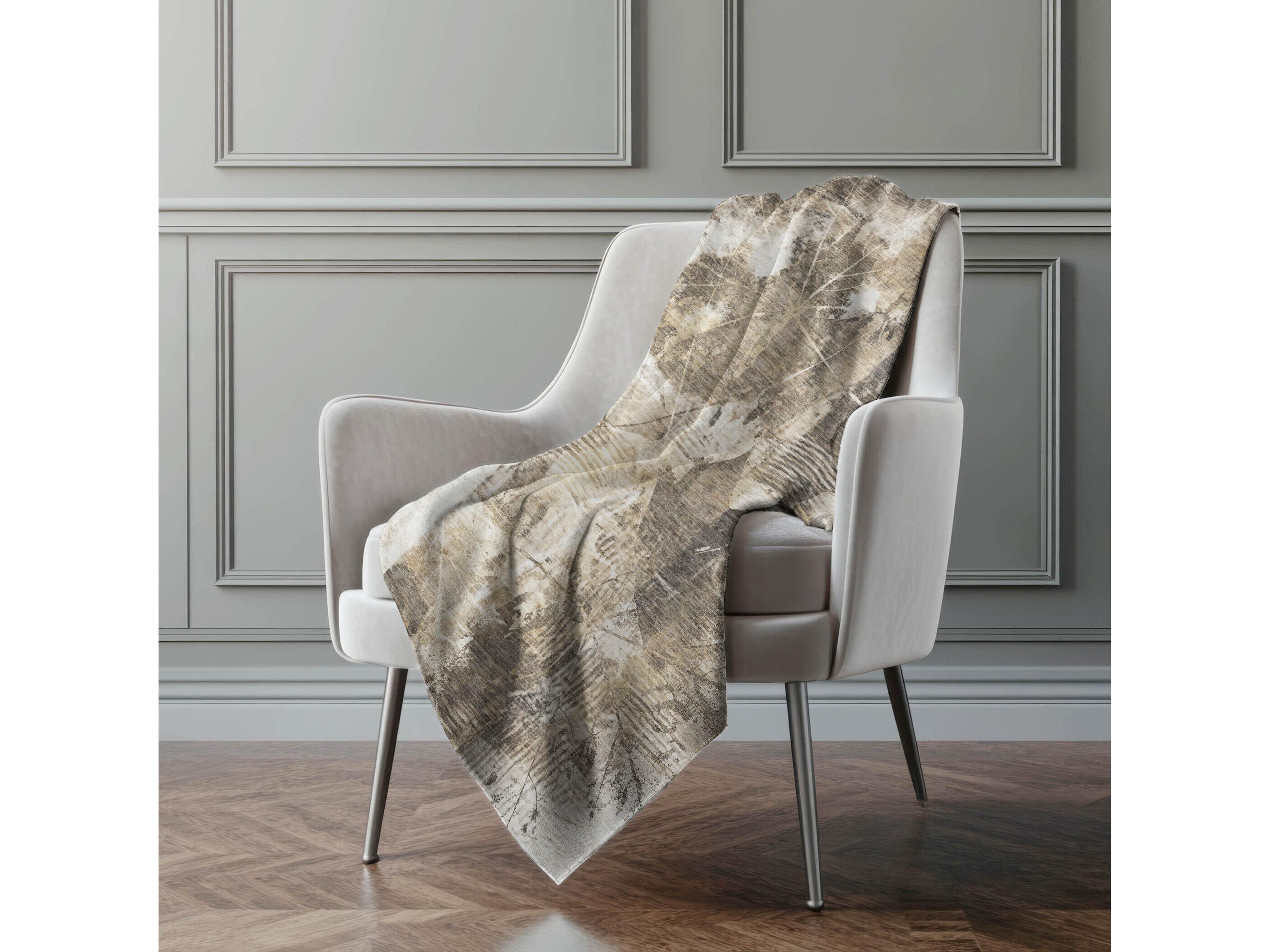 Dalyn Sherpa Brown Polyester Throw