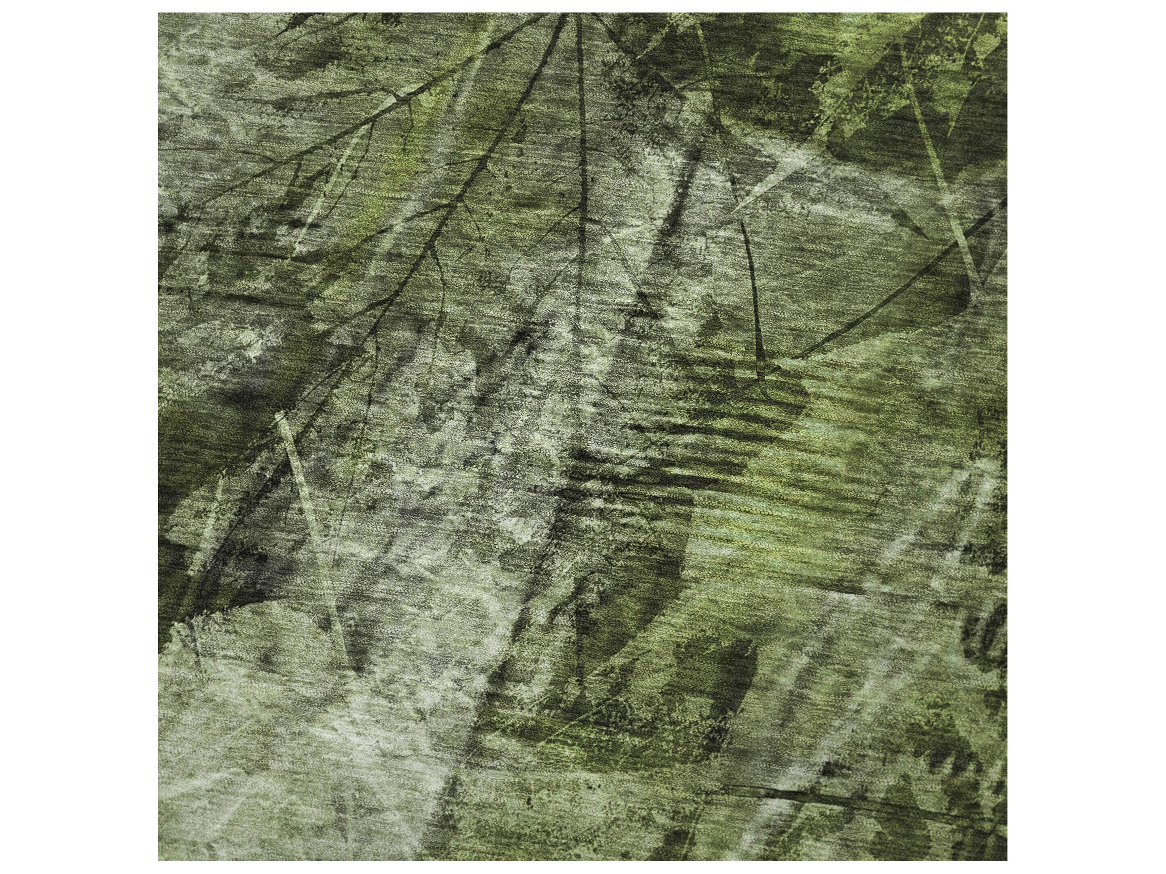 Dalyn Sherpa Green Polyester Throw