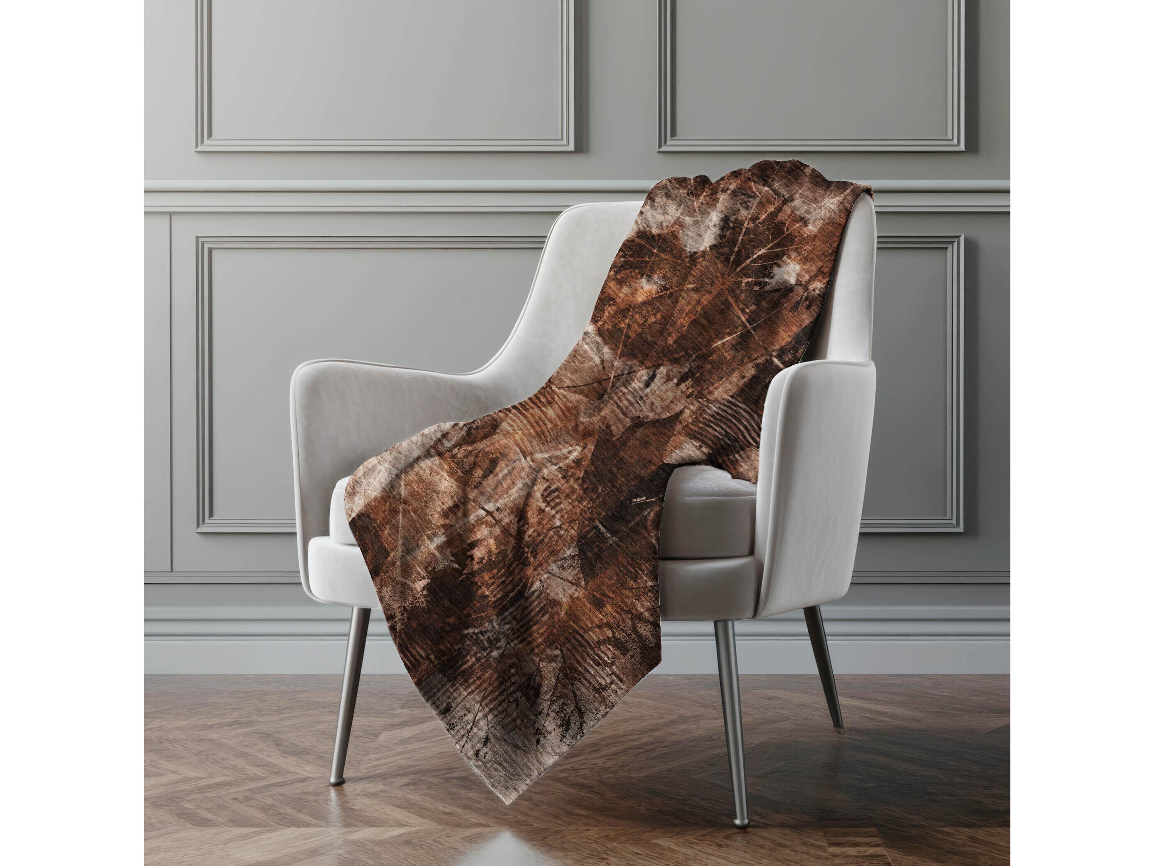 Dalyn Sherpa Orange Polyester Throw