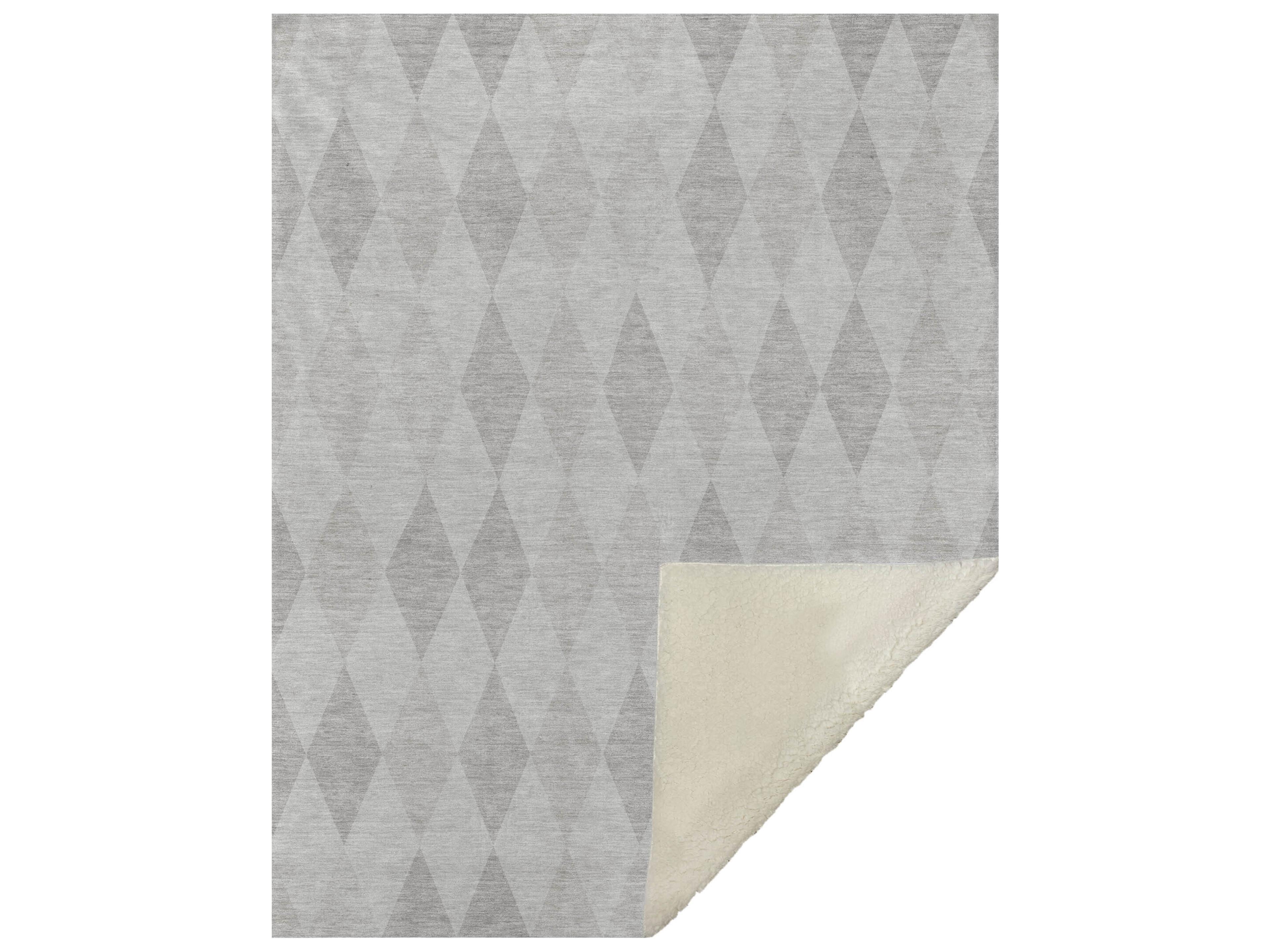 Dalyn Sherpa Ivory Polyester Throw