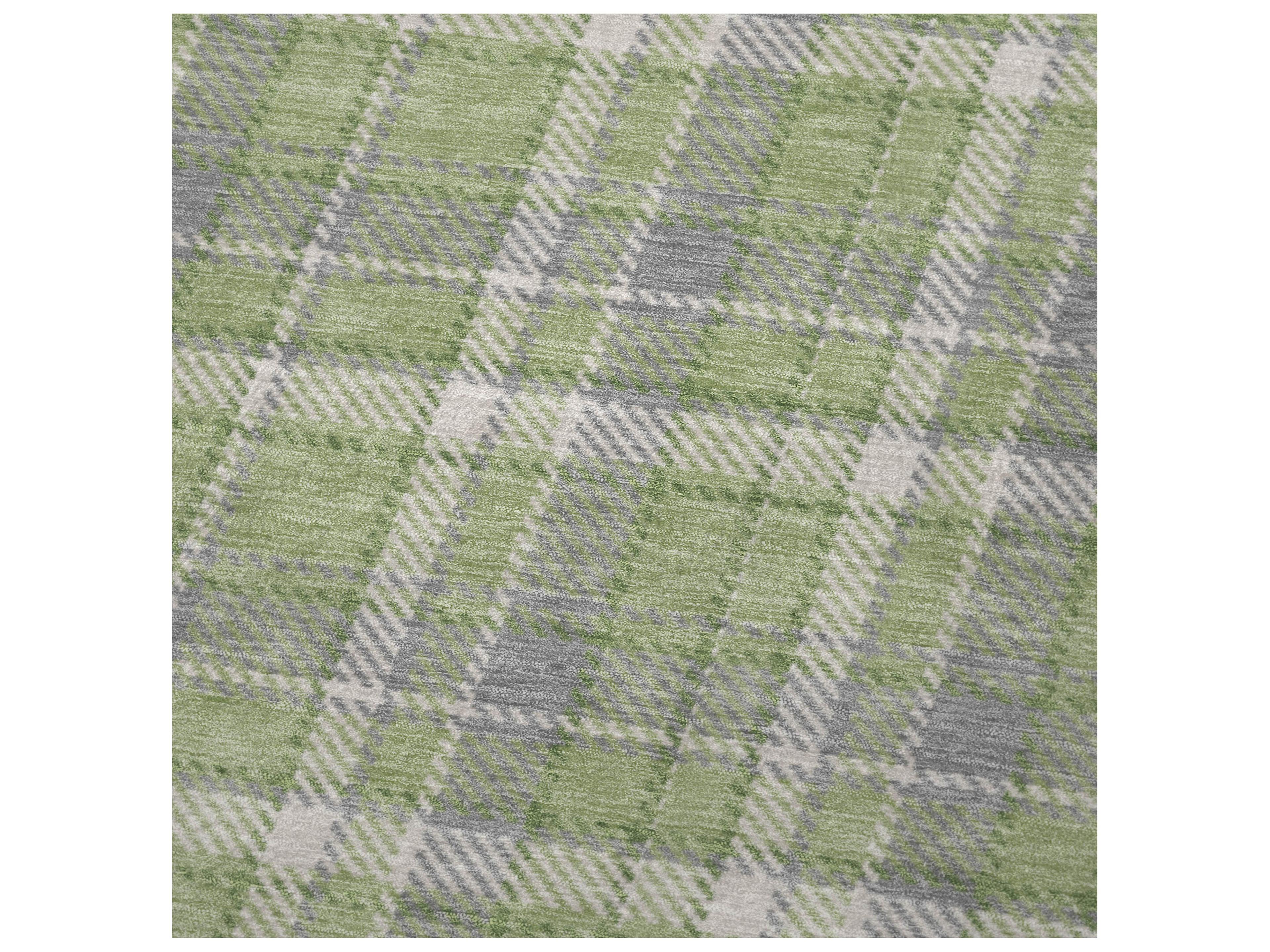 Dalyn Sherpa Green Polyester Throw