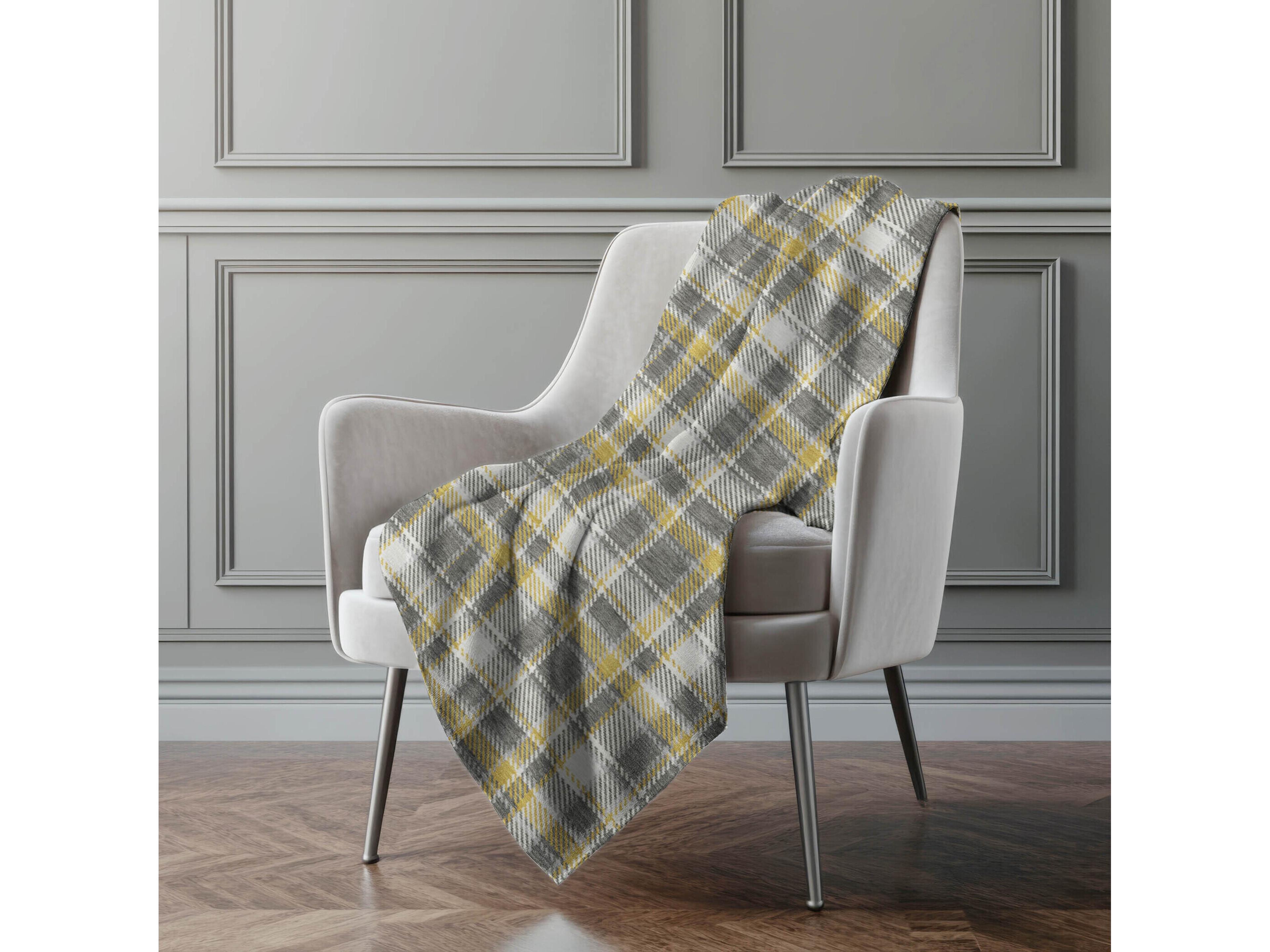 Dalyn Sherpa Gray Polyester Throw
