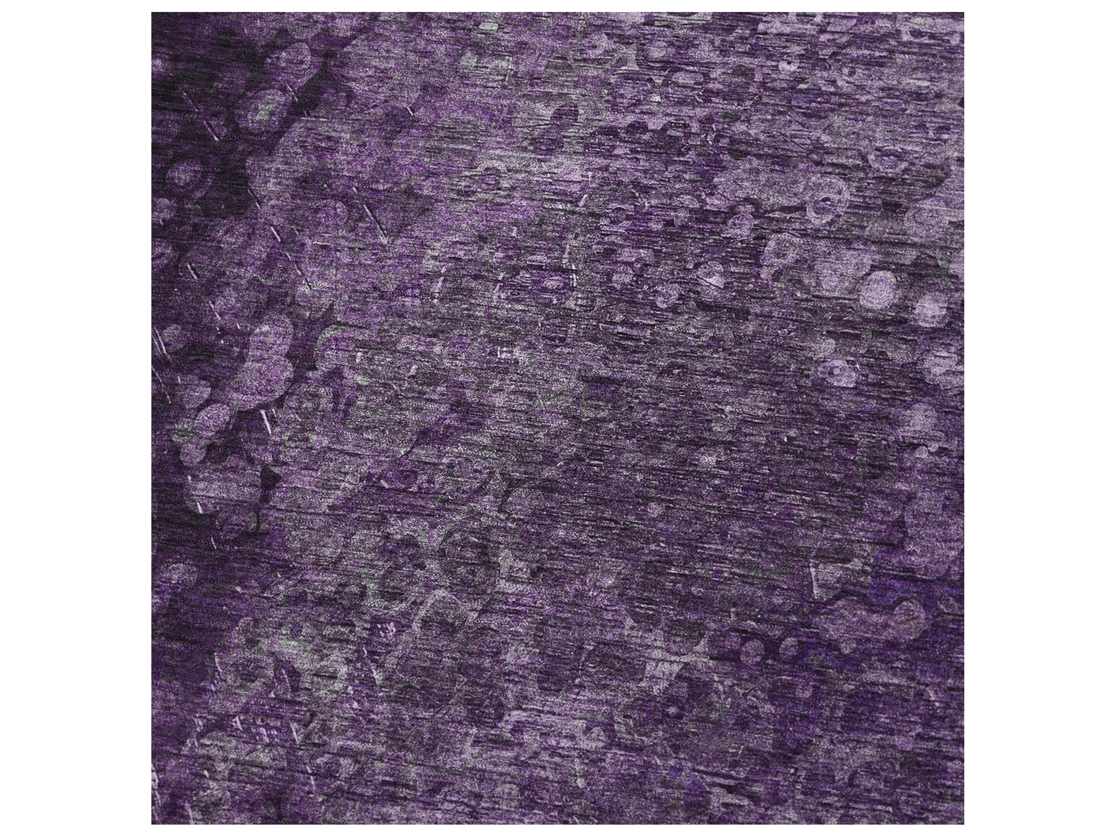 Dalyn Sherpa Purple Polyester Throw