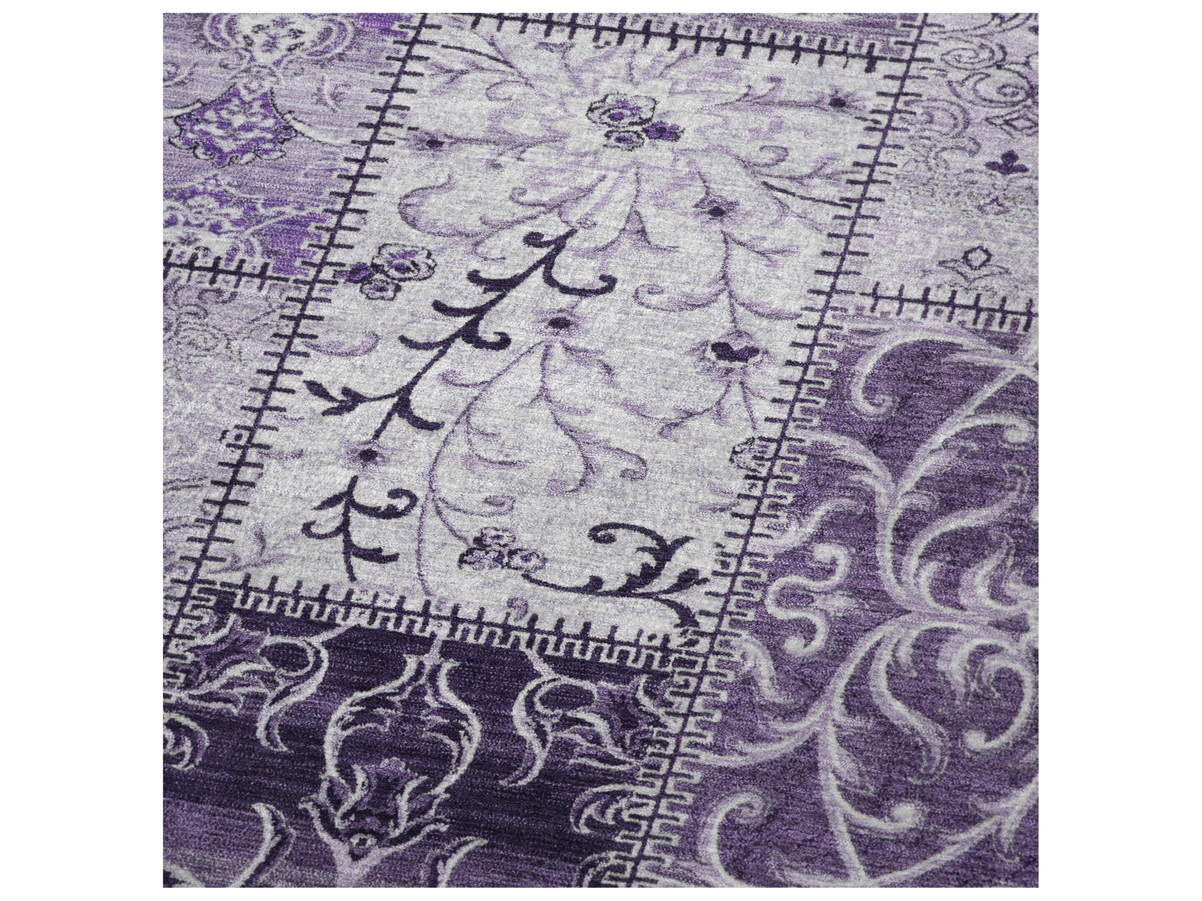 Dalyn Sherpa Purple Polyester Throw