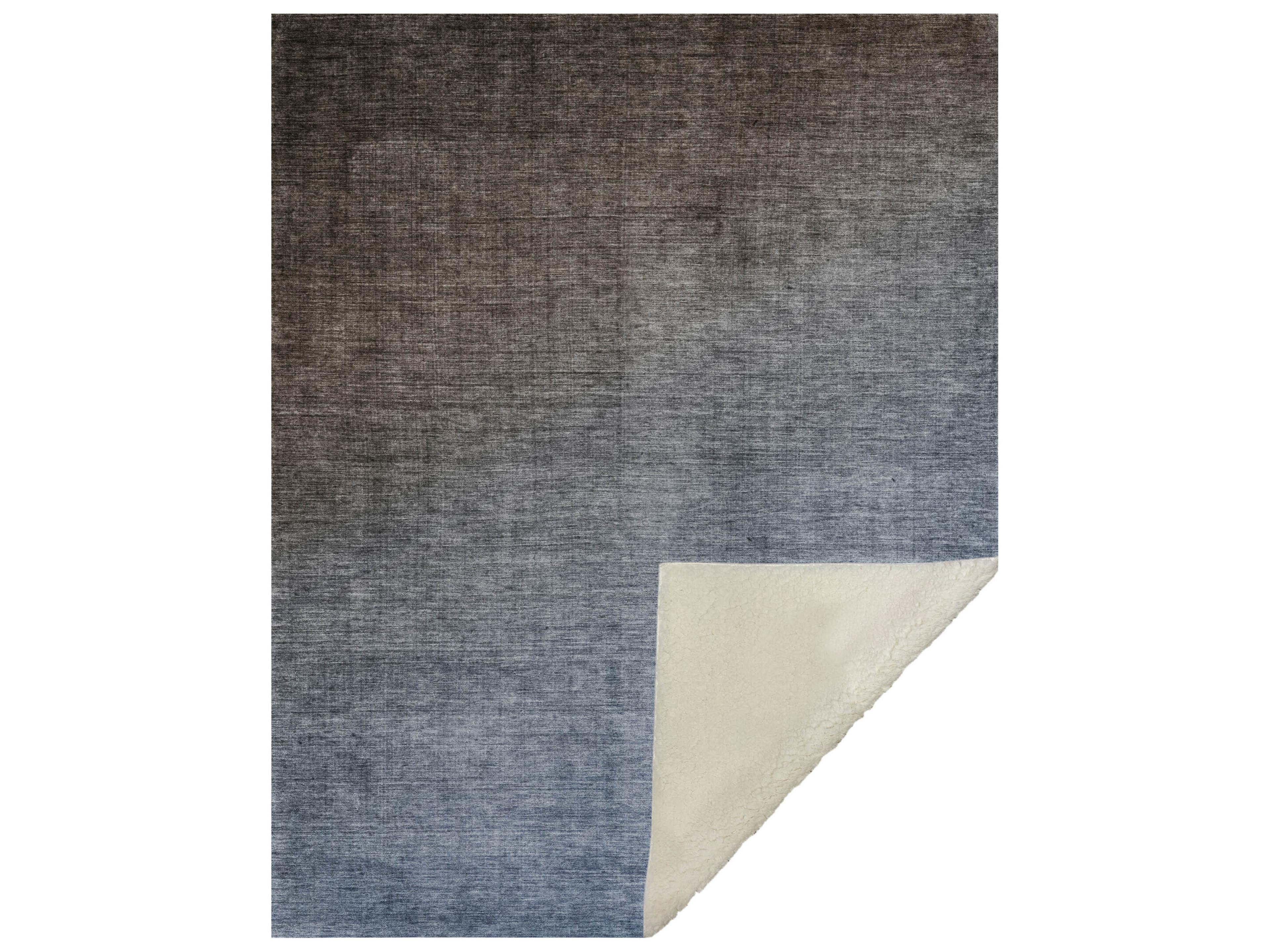 Dalyn Sherpa Brown Polyester Throw