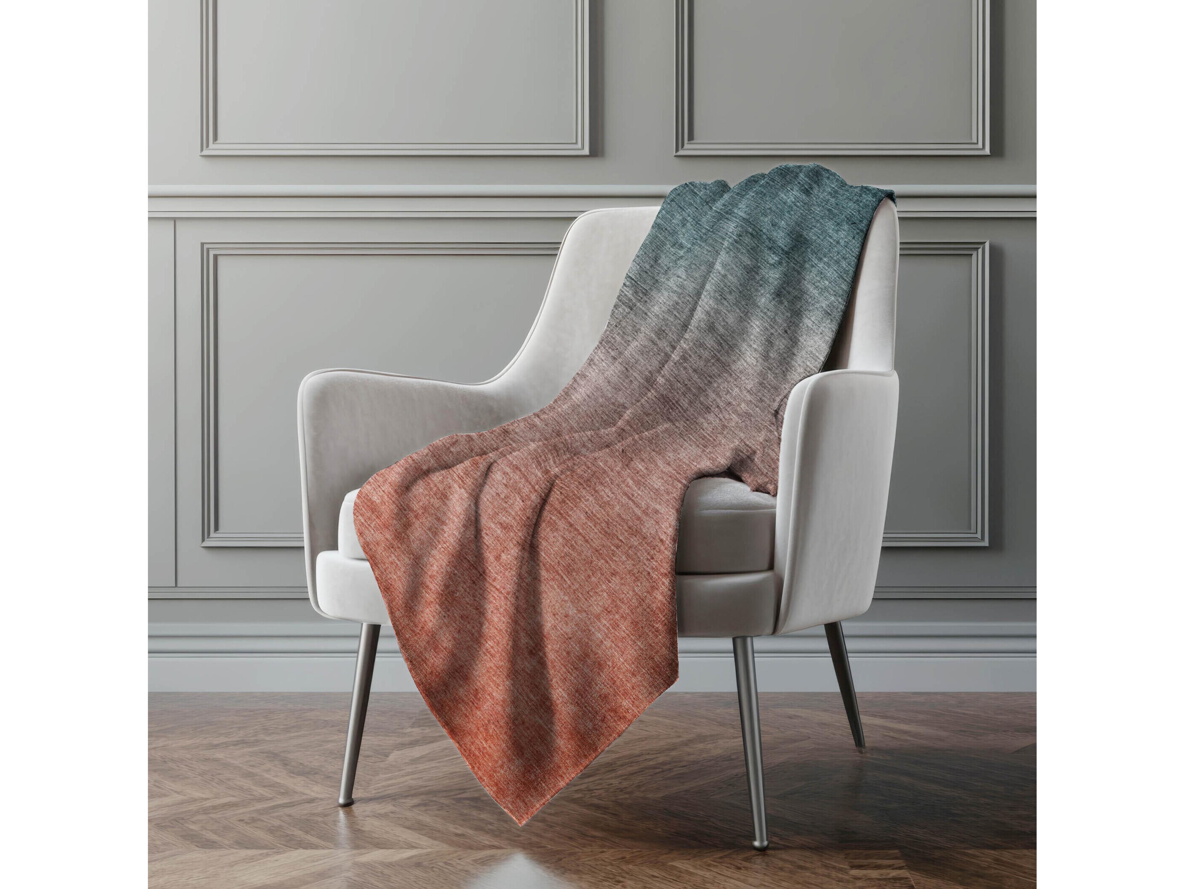 Dalyn Sherpa Teal Polyester Throw