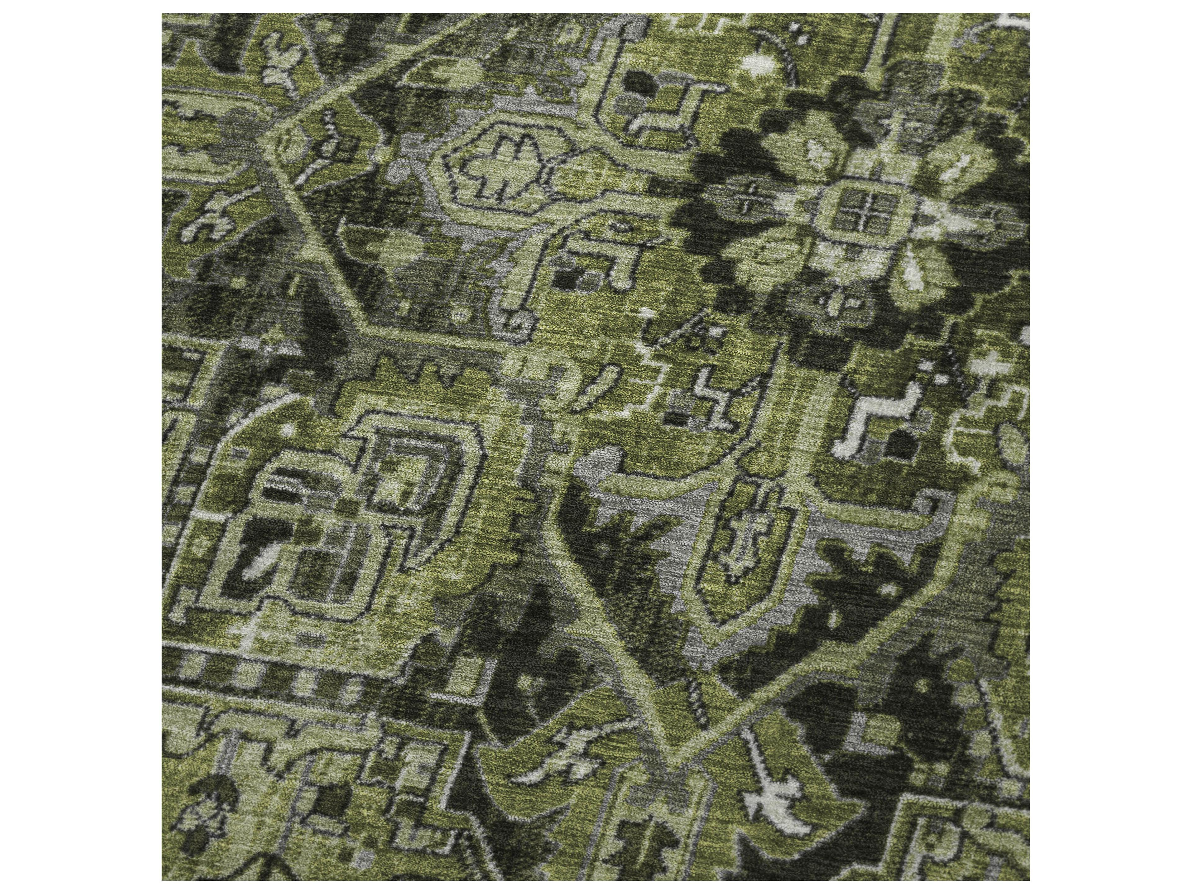 Dalyn Sherpa Green Polyester Throw