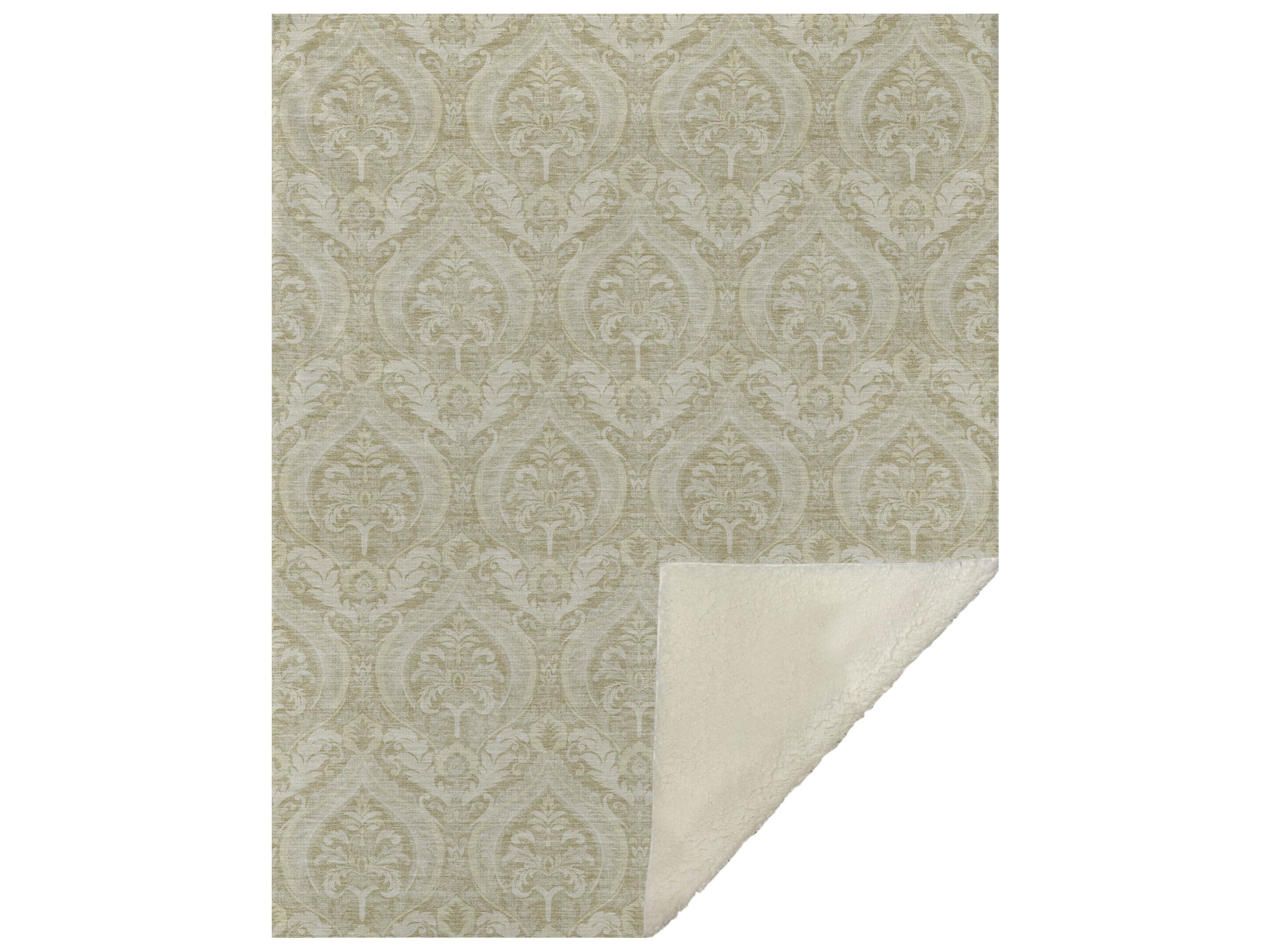 Sherpa Brown Polyester Throw