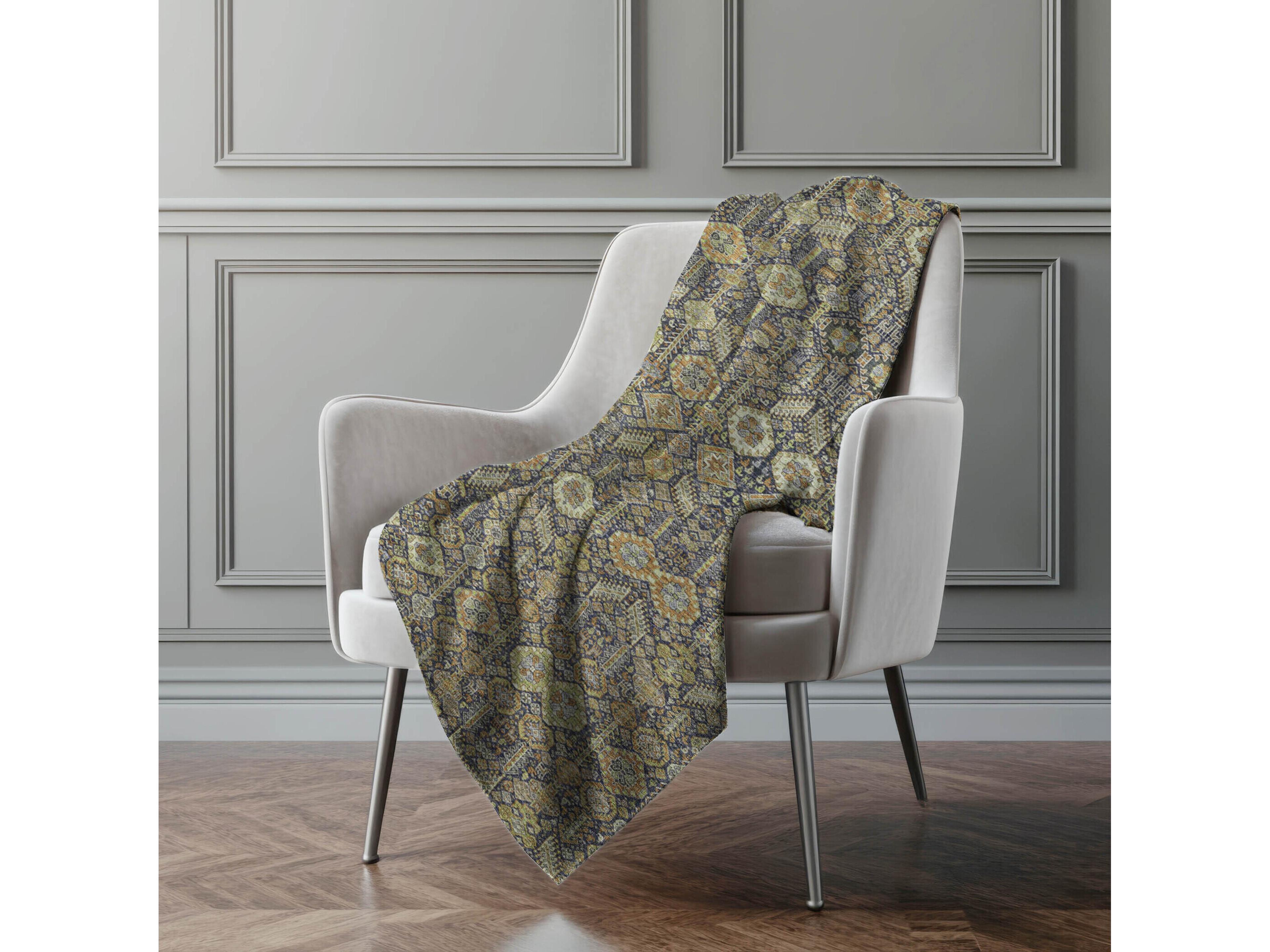 Dalyn Sherpa Orange Polyester Throw