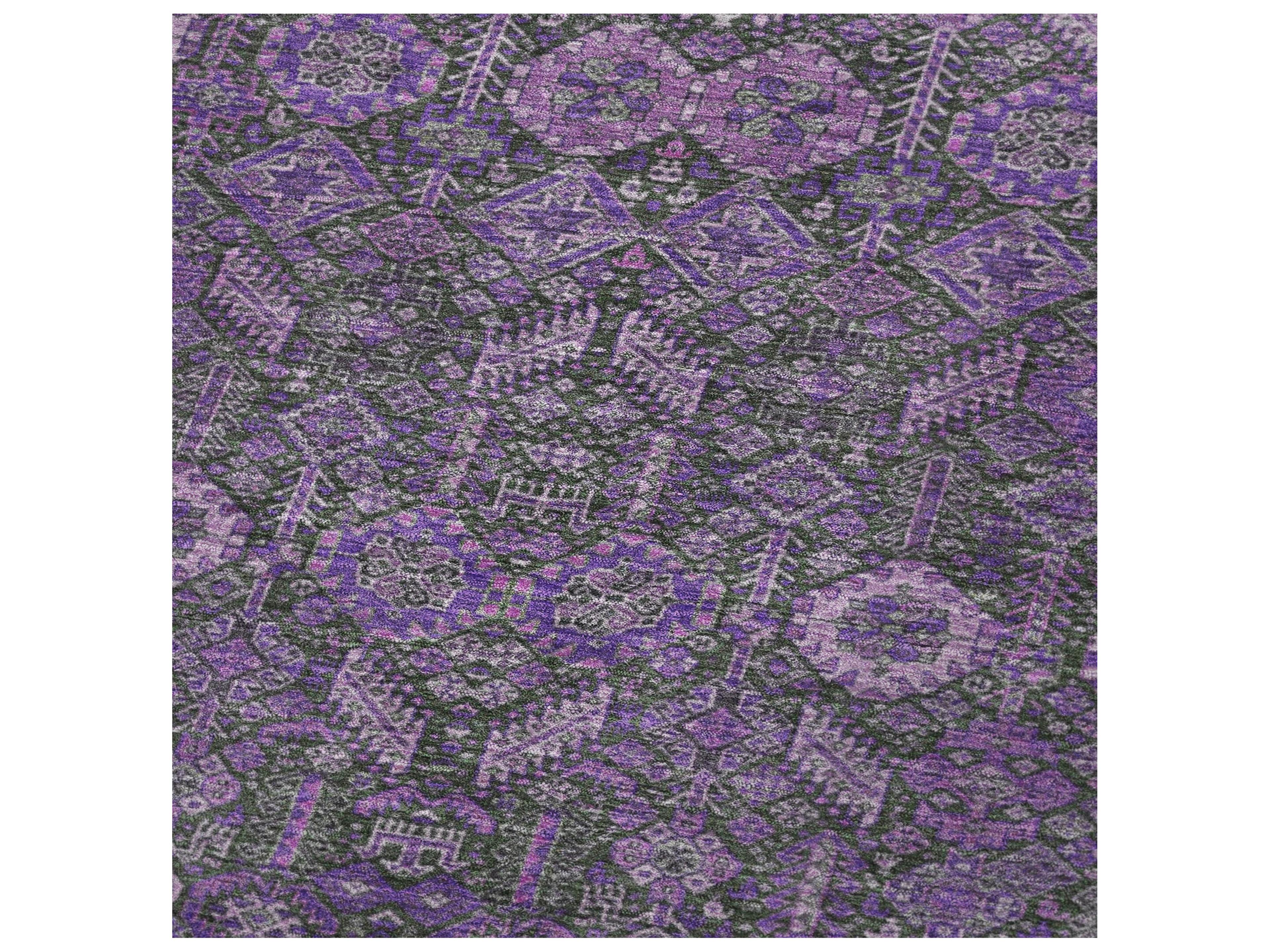 Dalyn Sherpa Purple Polyester Throw