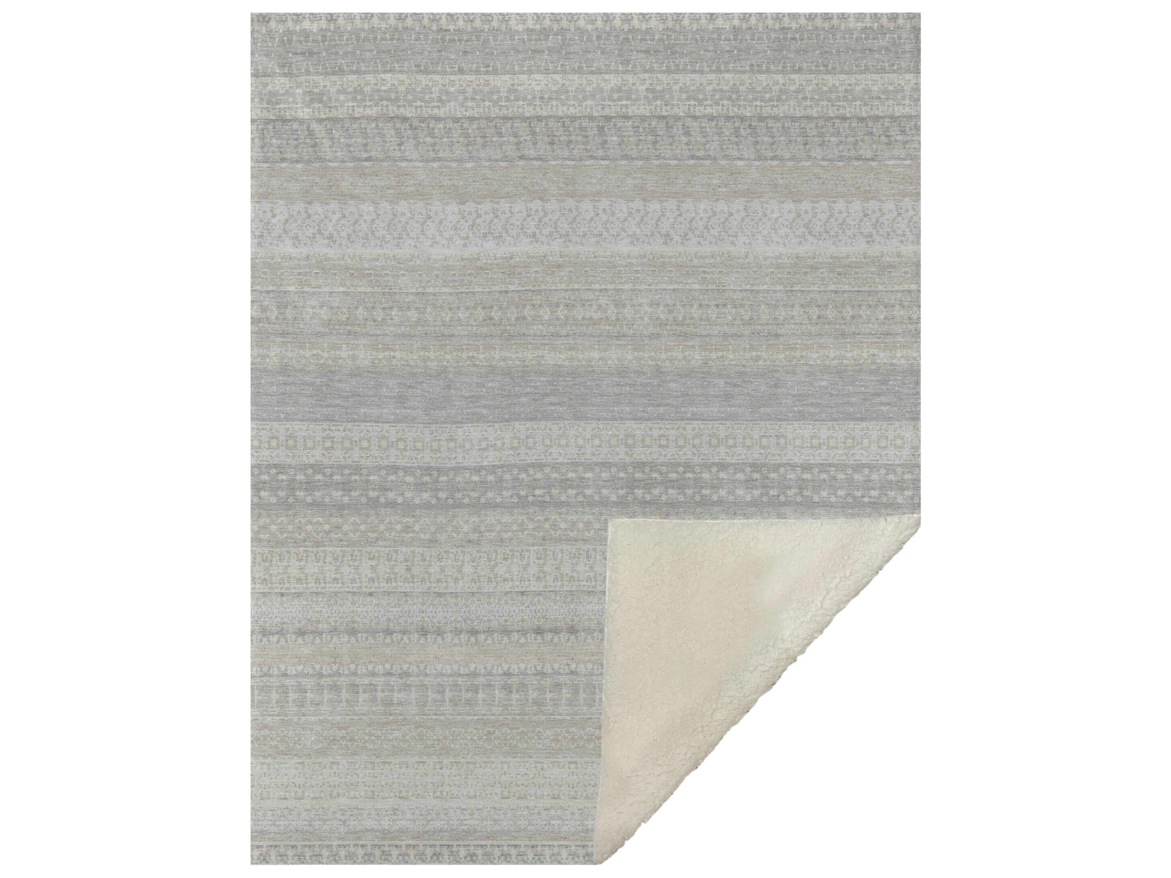 Sherpa Ivory Polyester Throw