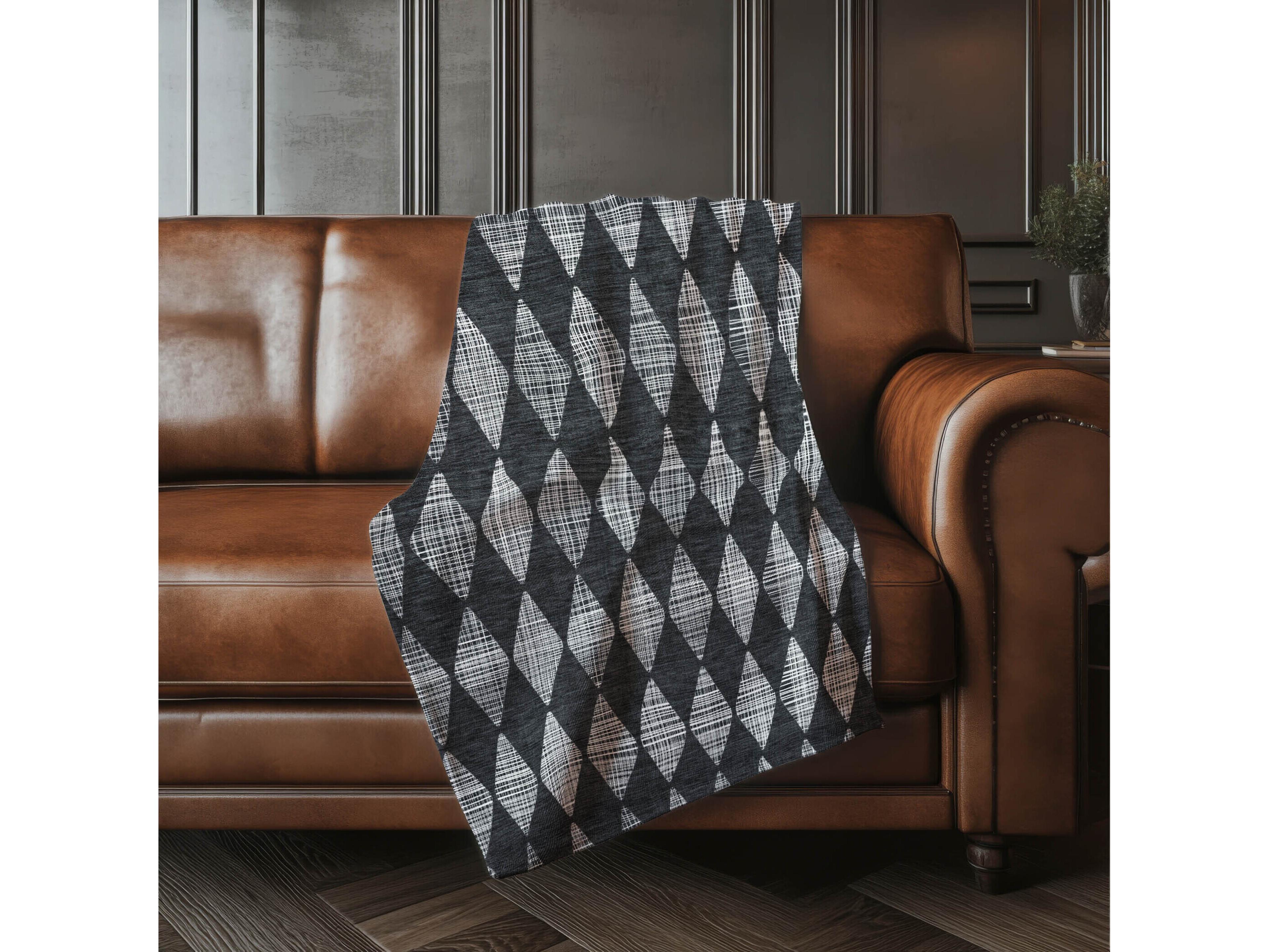 Dalyn Sherpa Gray Polyester Throw