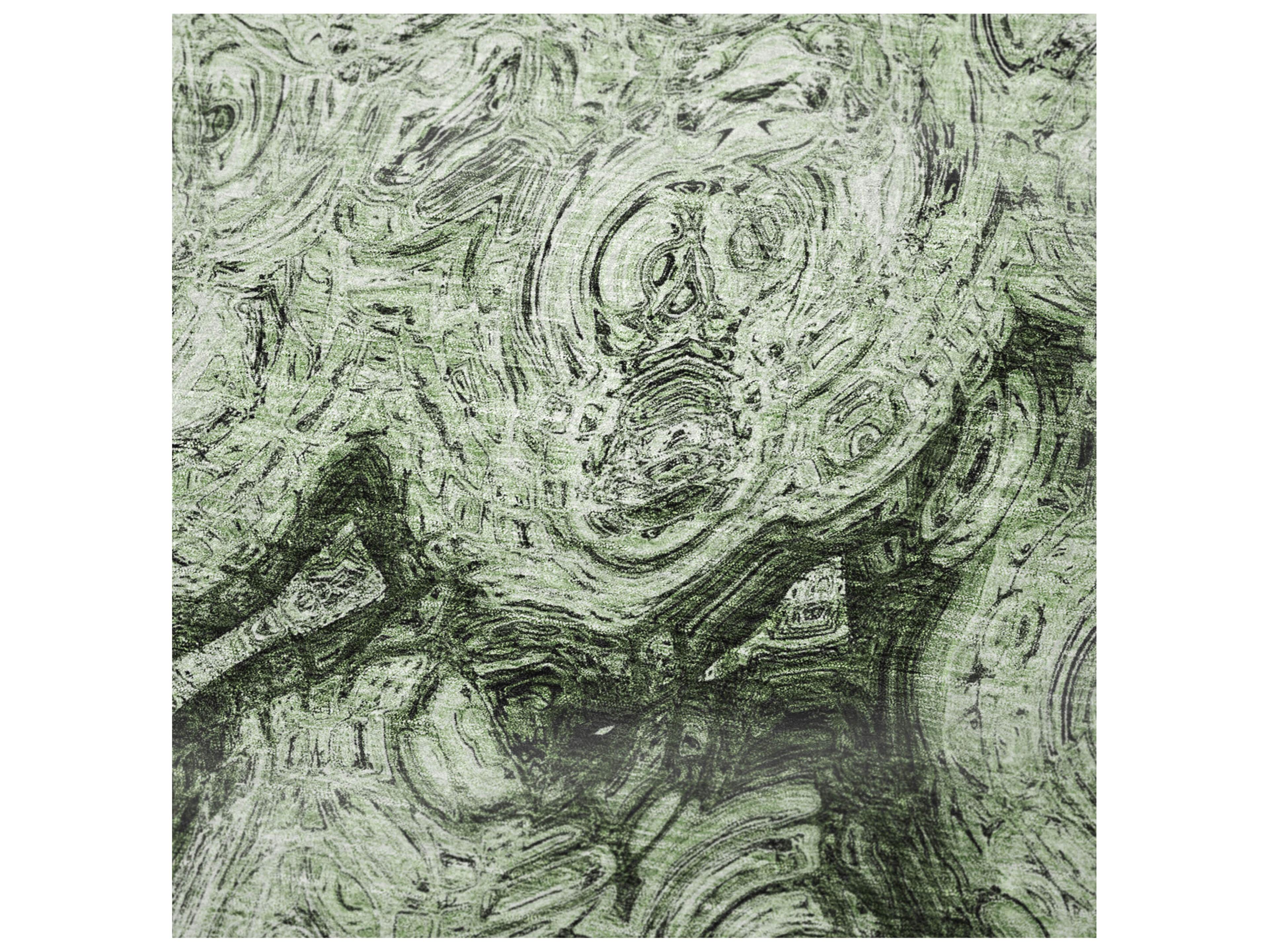 Dalyn Sherpa Green Polyester Throw